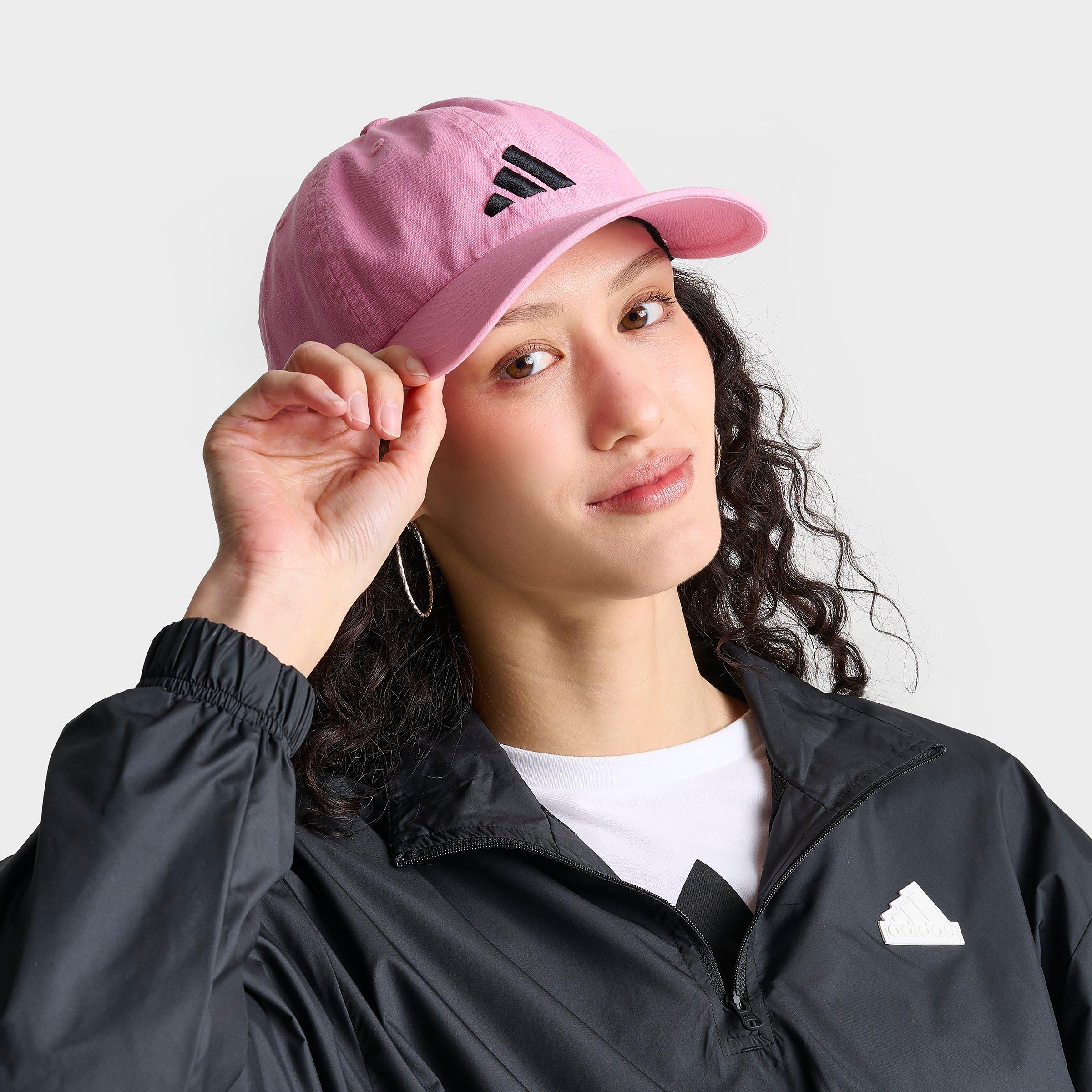 Adidas Originals Adidas Soccer Relaxed Strapback Hat In Bliss Pink/black