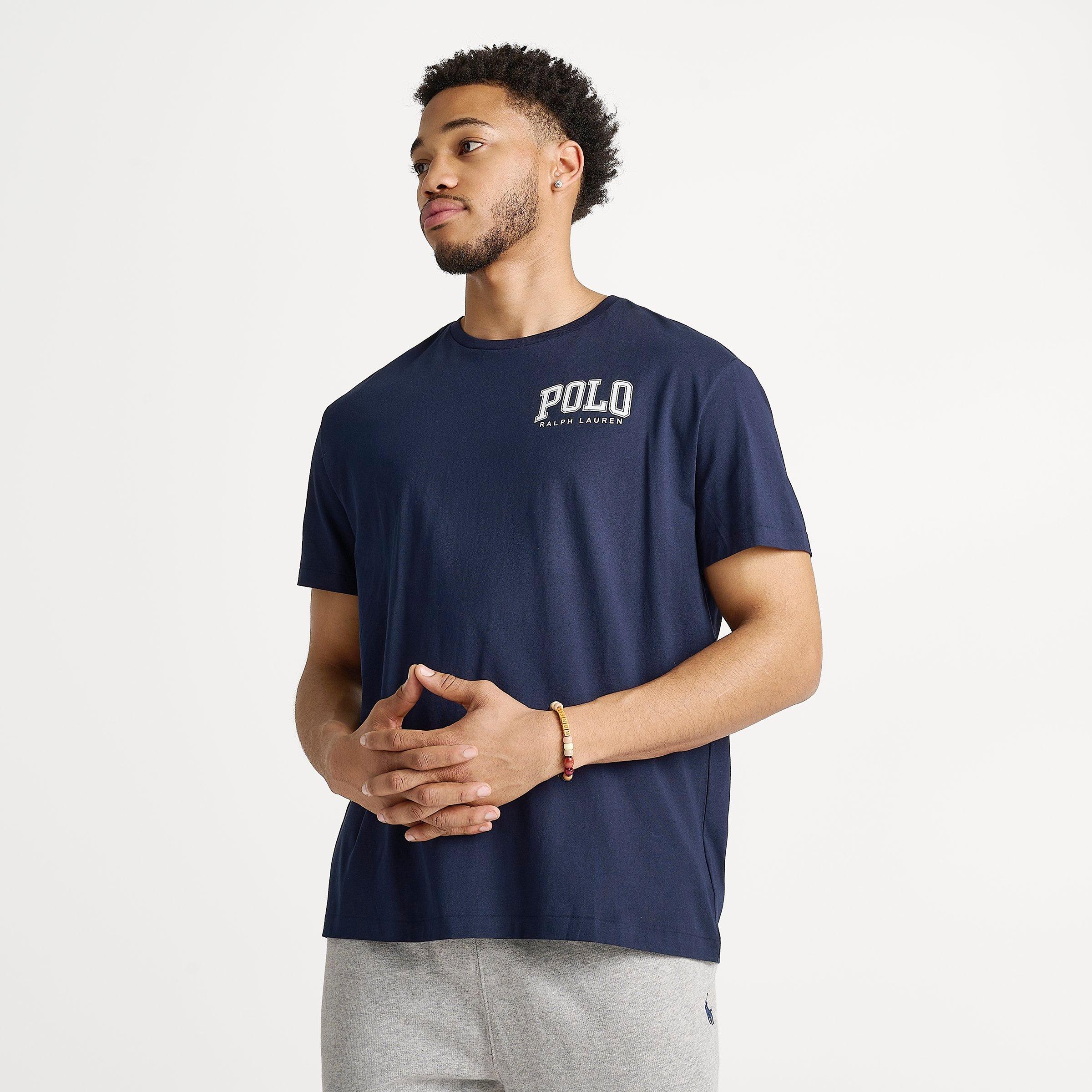 Polo Ralph Lauren Ralph Lauren Polo Bear Jersey T-shirt In Navy/white