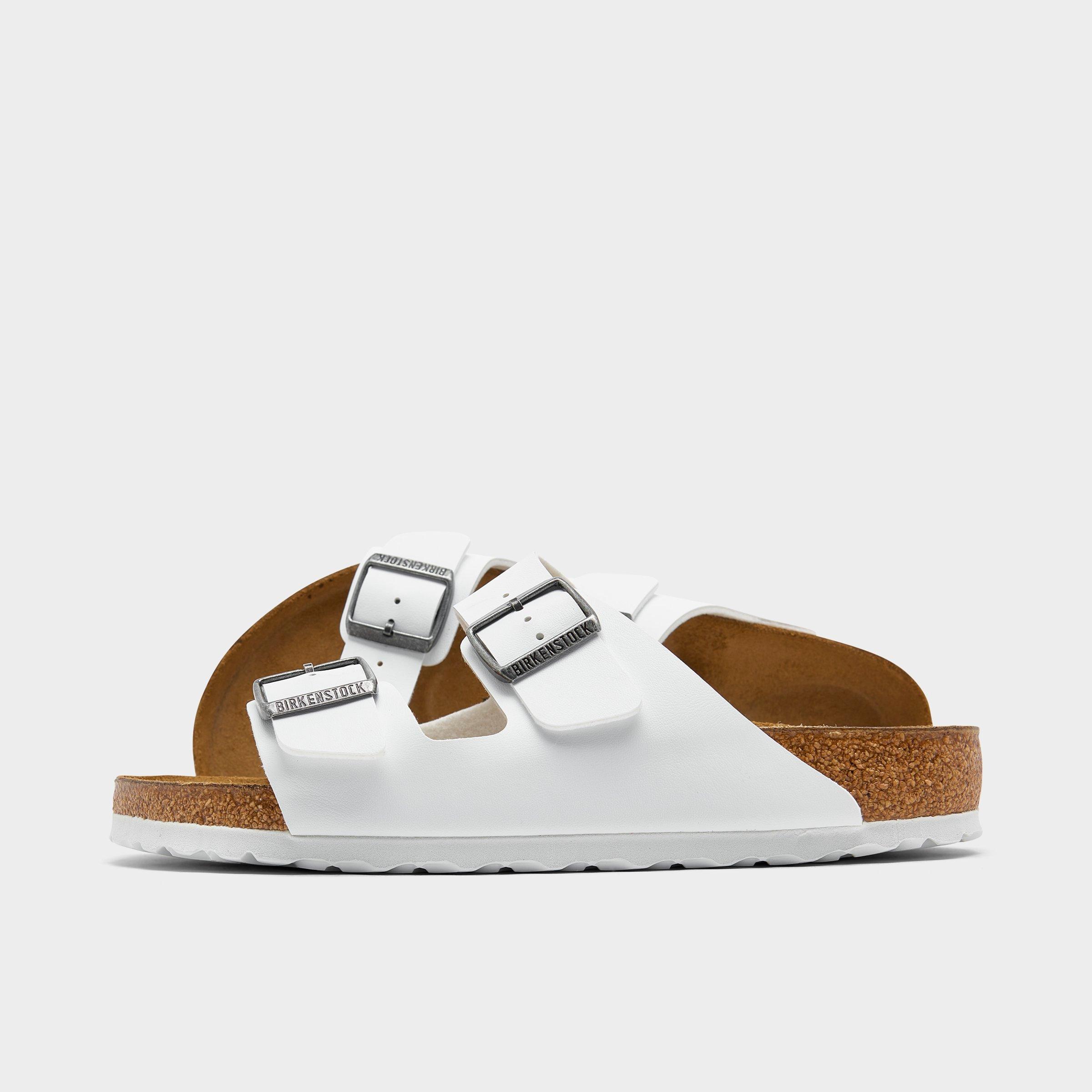 Birkenstock Men's Arizona Birko-Flor Sandals in White Size: 41