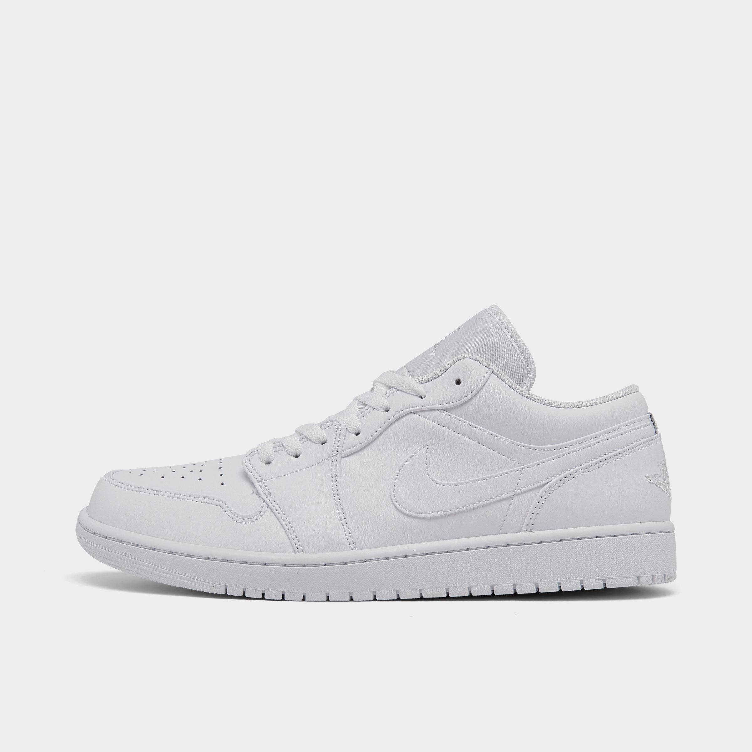 Nike Jordan Air Retro 1 Low Casual Shoes In White/white/white