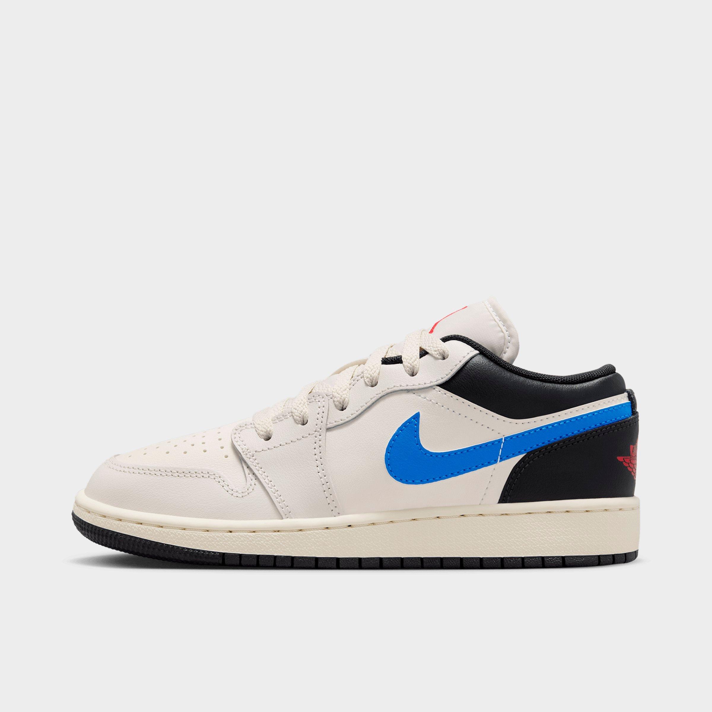 Jordan Big Kids Air Retro 1 Low Casual Shoes in Phantom/Sail/Off Noir Size: 6.5