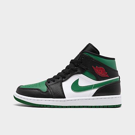 Nike Men's Air Jordan Retro 1 Mid Casual Shoes In Green/black
