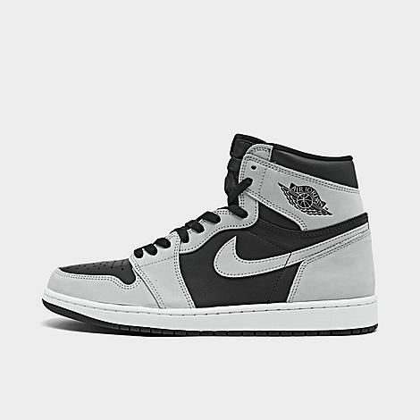 Nike Jordan Air Retro 1 High Og Casual Shoes In Black/light Smoke Grey/white