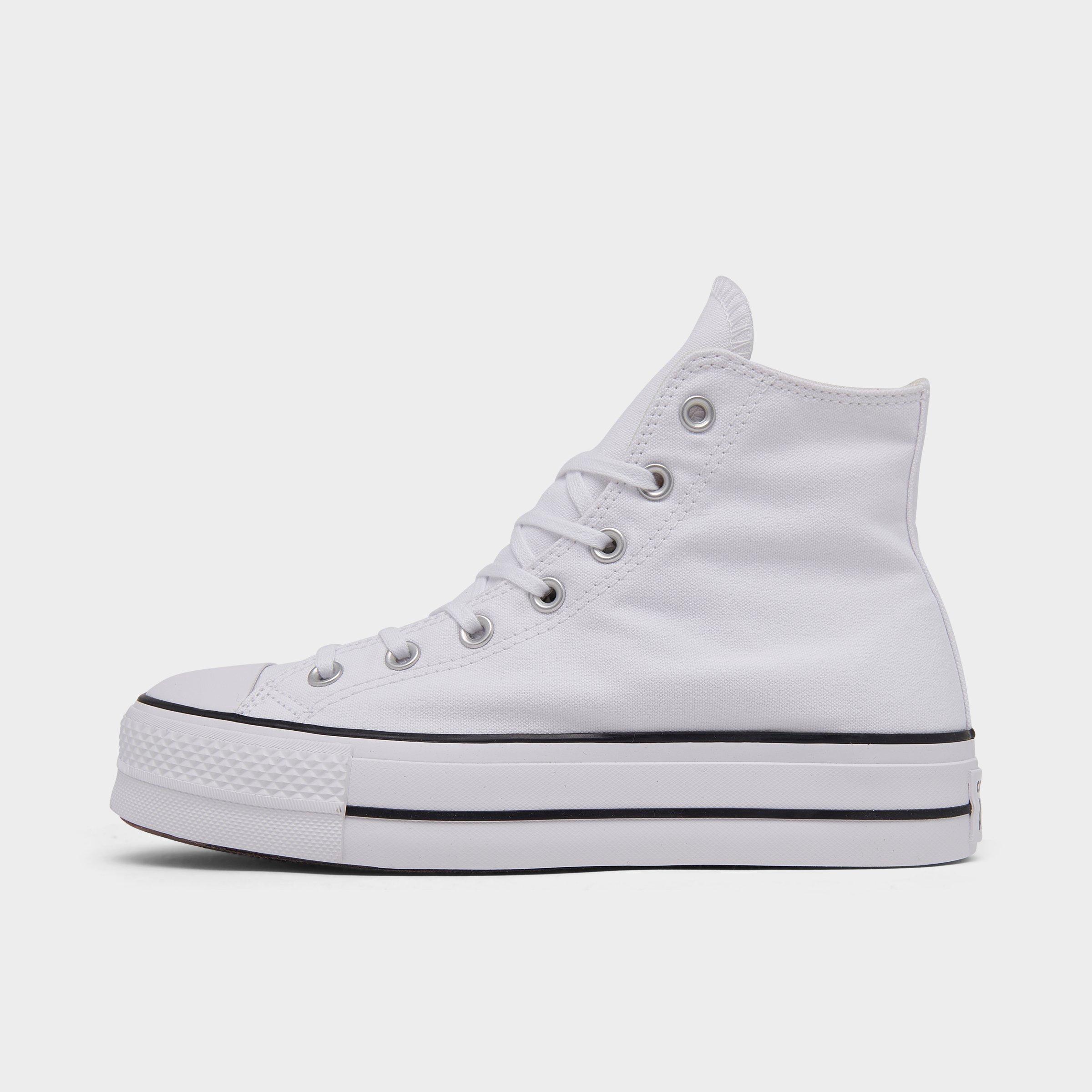 Converse Women's Chuck Taylor All Star Lift Platform Casual Shoes in White/White Size 11.0 Cotton/Canvas
