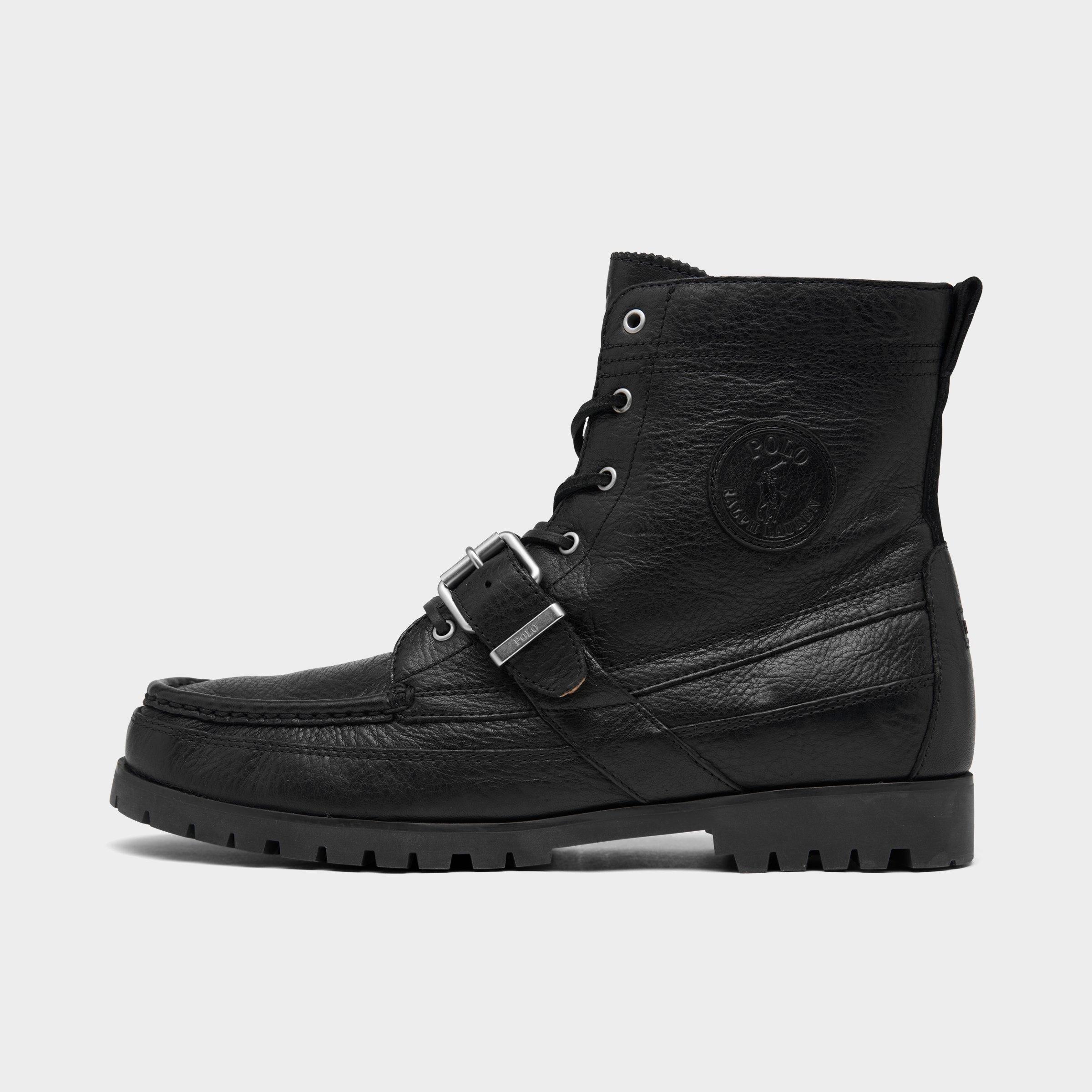 UPC 195167214329 product image for Polo Ralph Lauren Men's Ranger Boots in Black/ Size 7.0 Leather | upcitemdb.com