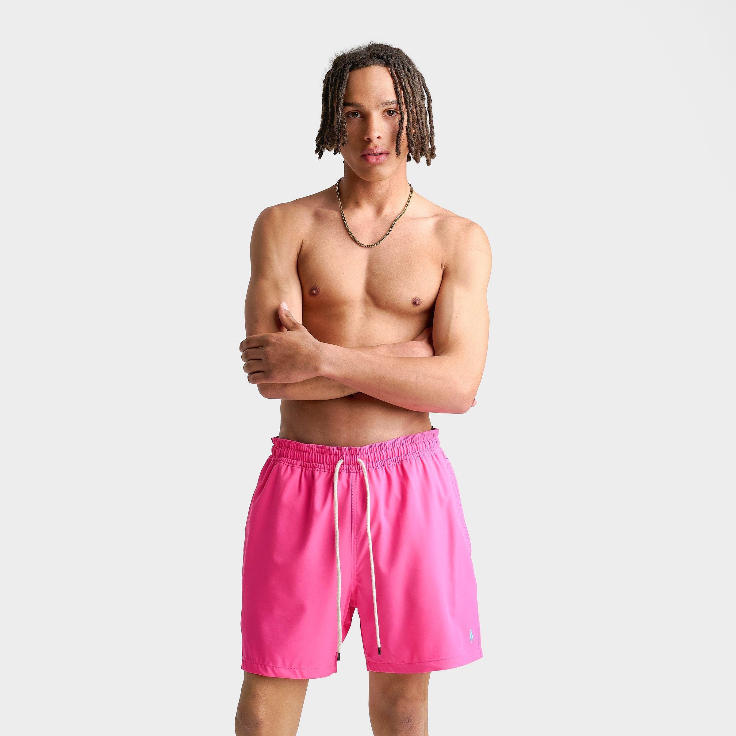 Polo Ralph Lauren Men's Traveler Swim Shorts in Baja Pink Size: Small
