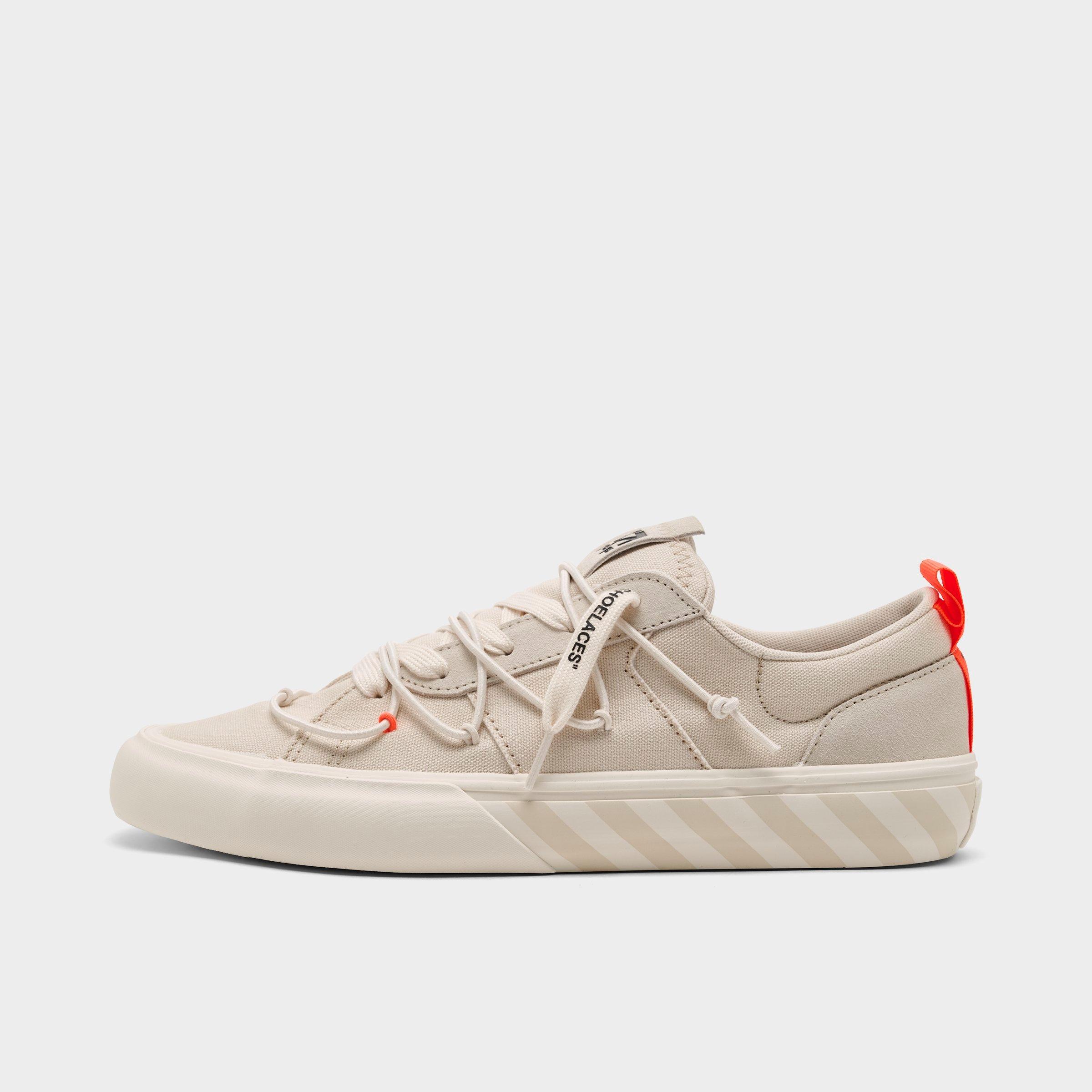 Lab Off White Men's L/AB c/o Off-White Vulc Bungee Casual Shoes in Beige/White Size: 9.0