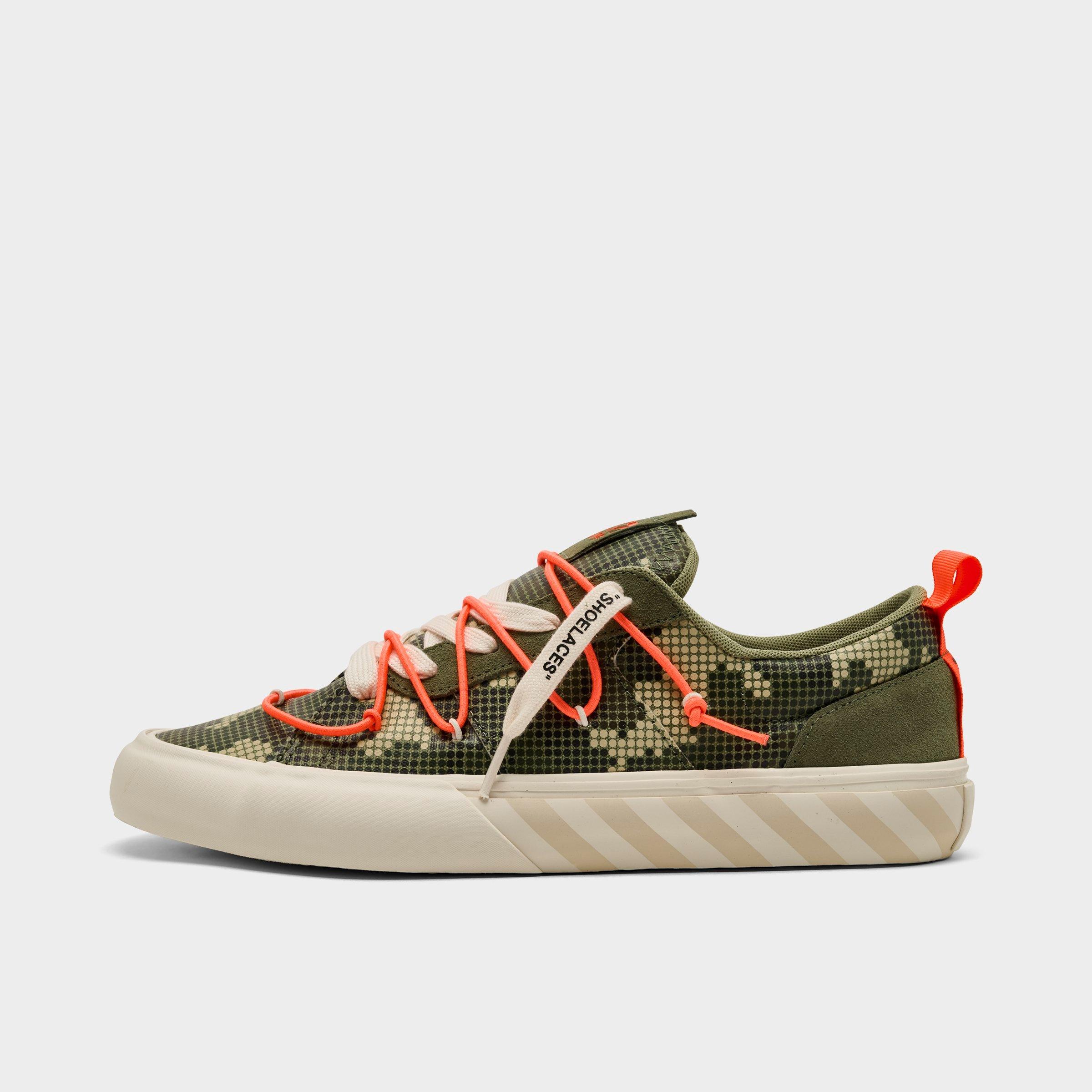 Lab Off White Men's L/AB c/o Off-White Vulc Bungee Casual Shoes in Green Camo Size: 14.0