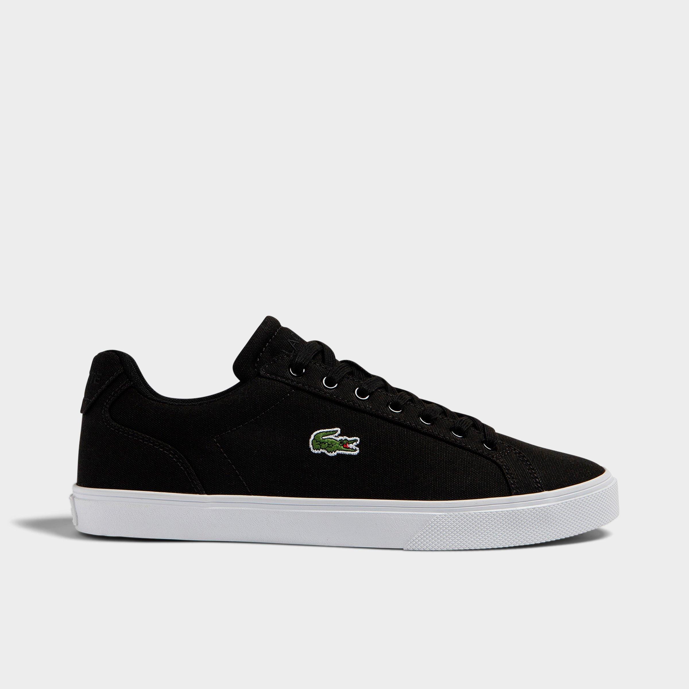 Lacoste Men's Lerond Pro Baseline Canvas Casual Shoes in Charcoal Size: 14.0