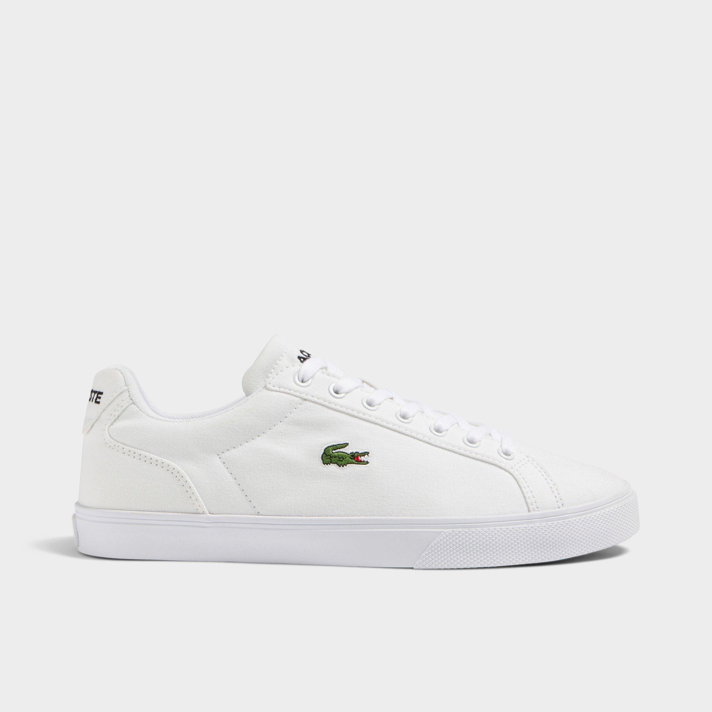 Lacoste Men's Lerond Pro Baseline Canvas Casual Shoes in Natural Size: 7.0