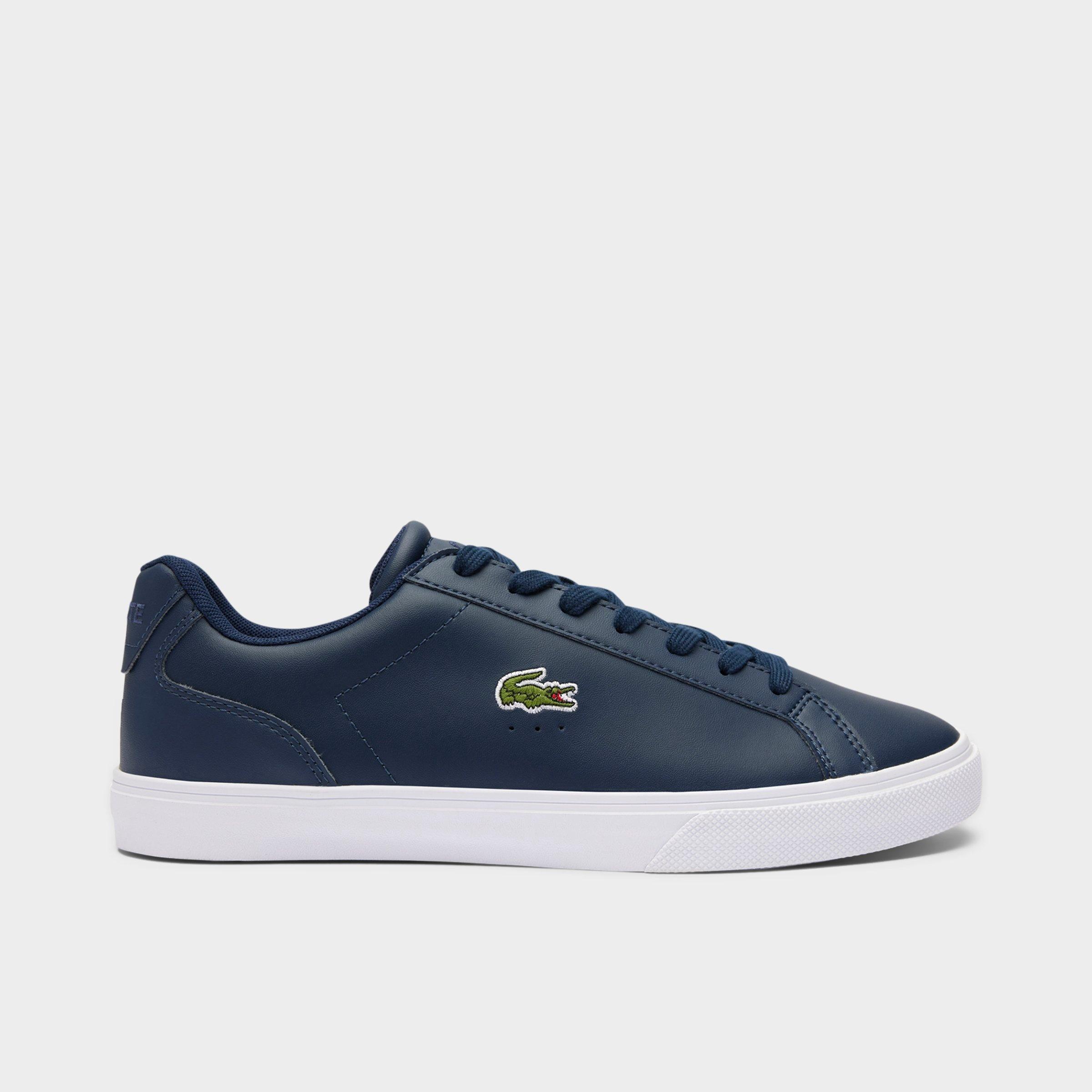 Lacoste Men's Lerond Pro Leather Casual Shoes in Navy Size: 7.0