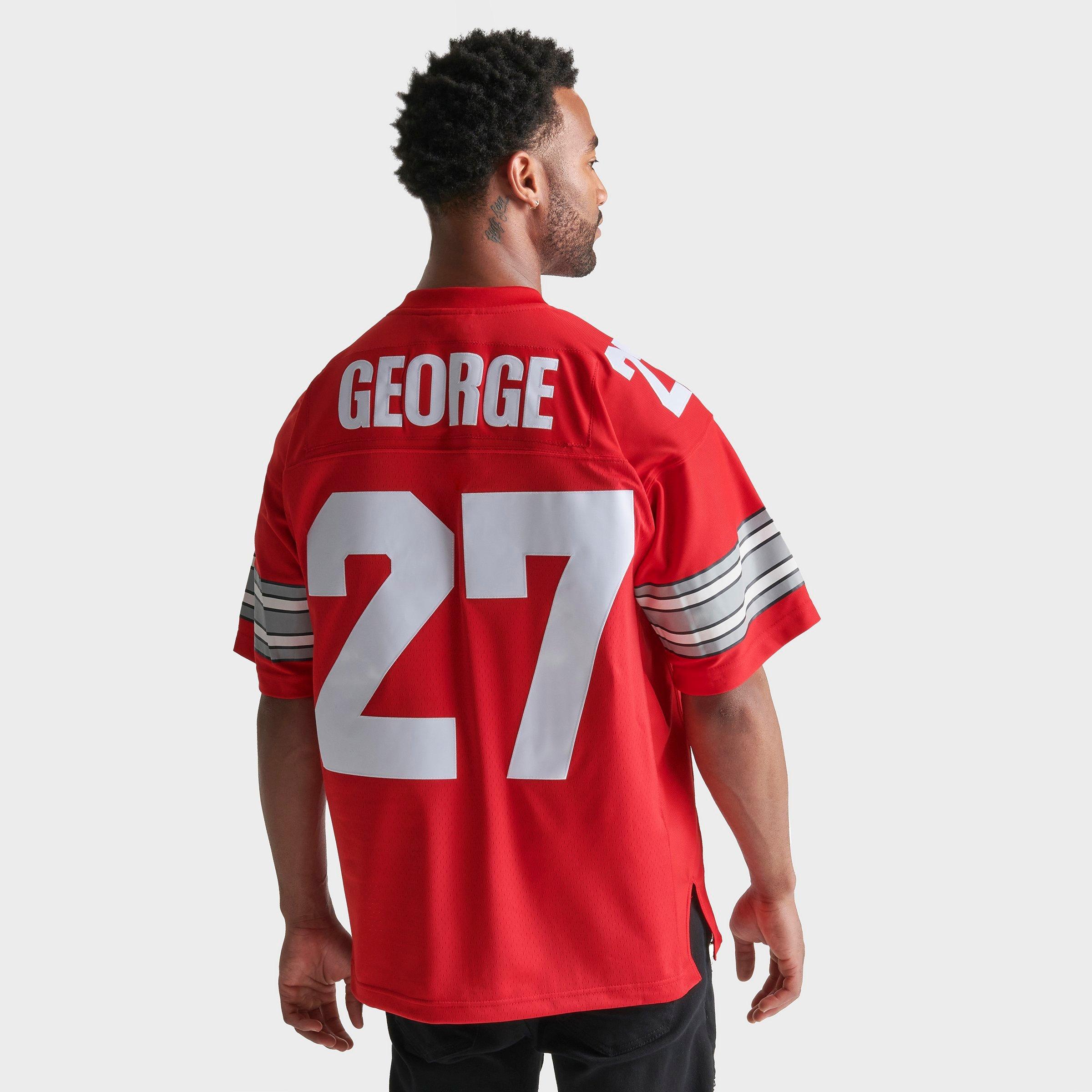 Mitchell & Ness Men's Eddie George Ohio State Buckeyes Legacy 1995 Jersey, Red, Size: Medium