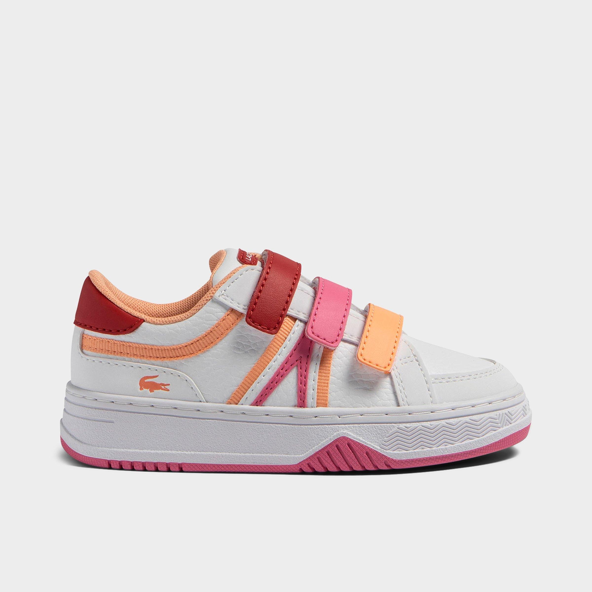 Lacoste Kids Toddler L001 Hook-and-Loop Casual Shoes in Open White Size: 4.0