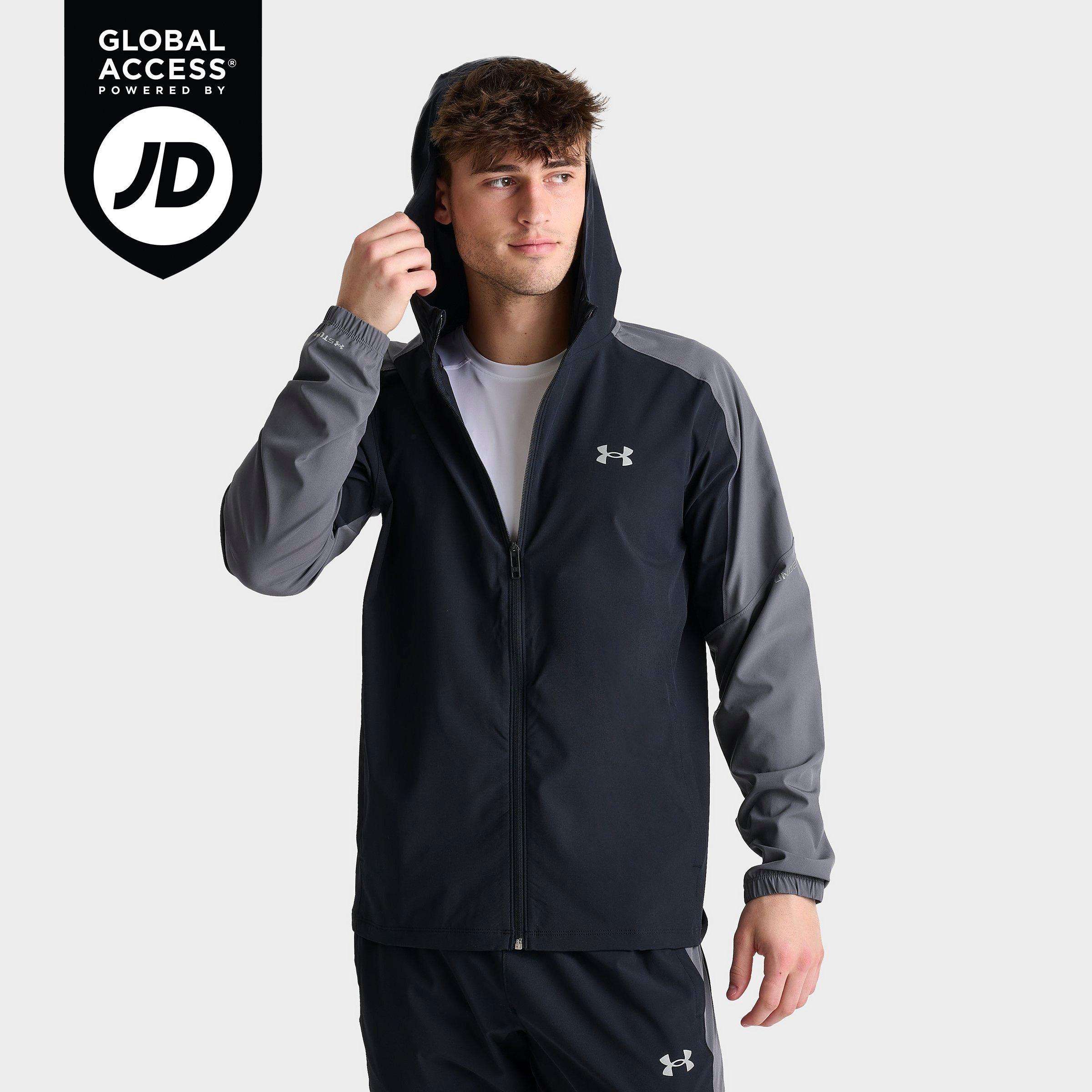 Under Armour Men's UA Storm Woven Full-Zip Jacket in Black/Grey Size: Small