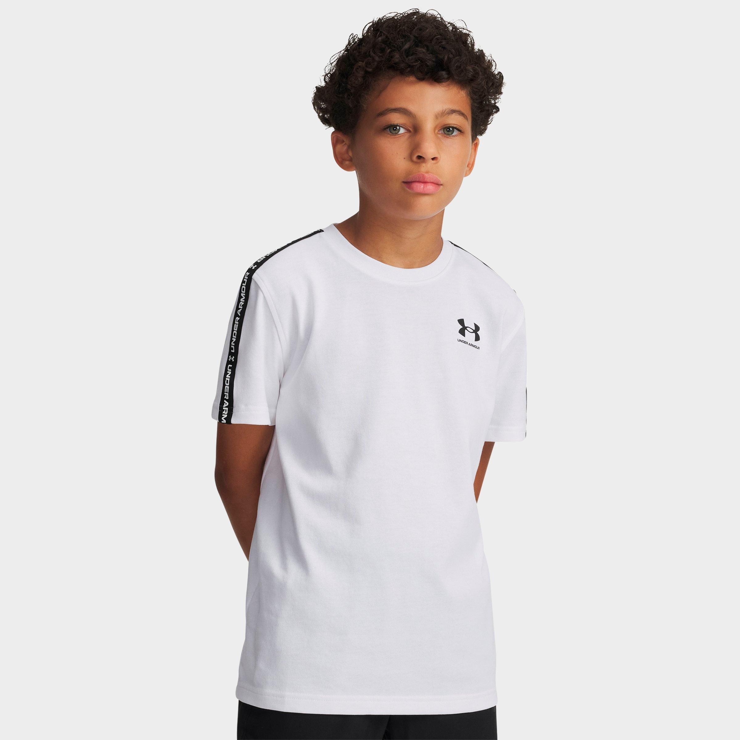 Underarmour Boys Big Kids Under Armour Sportstyle Taped T-shirt In White
