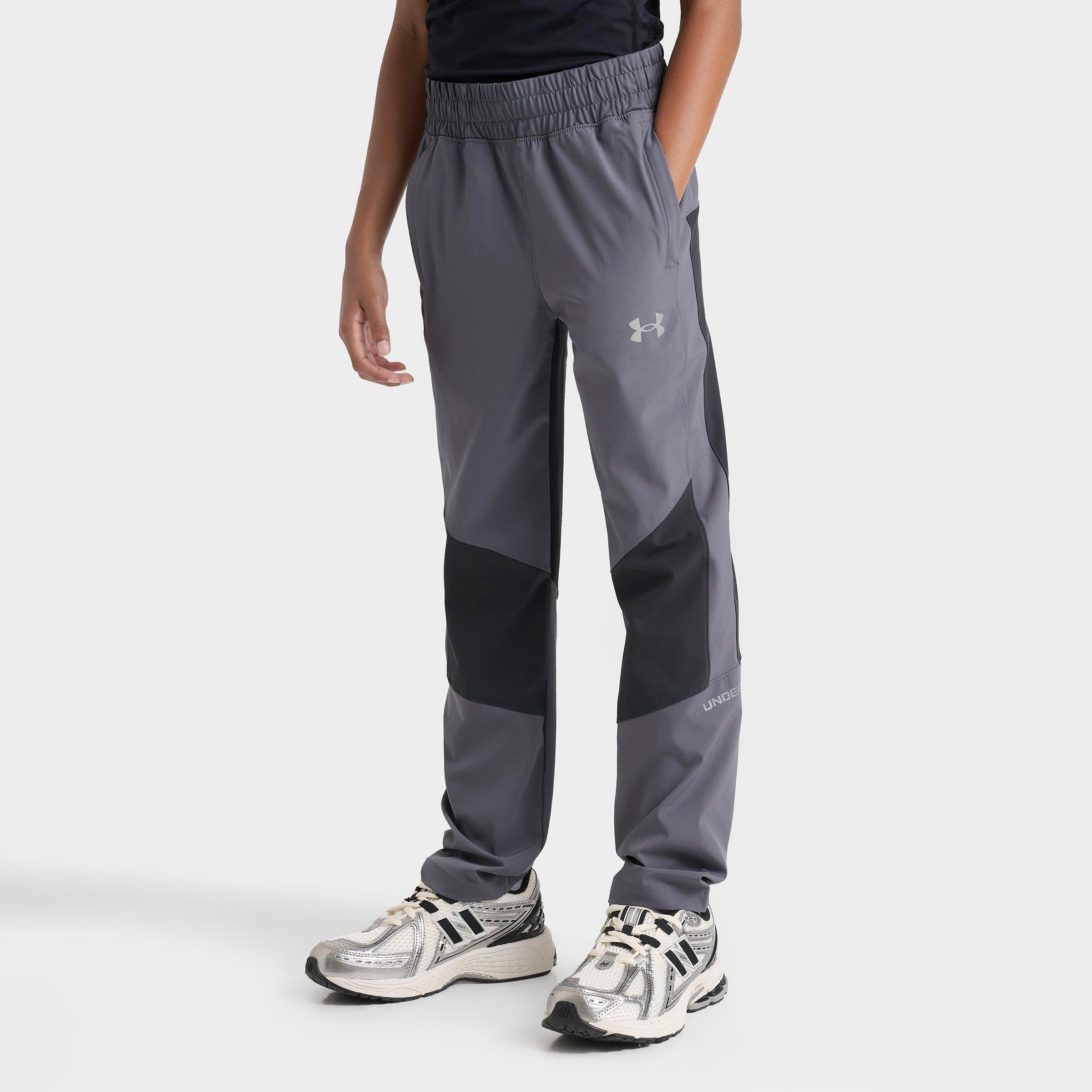 Under Armour Big Kids Storm Woven Training Pants In Gray
