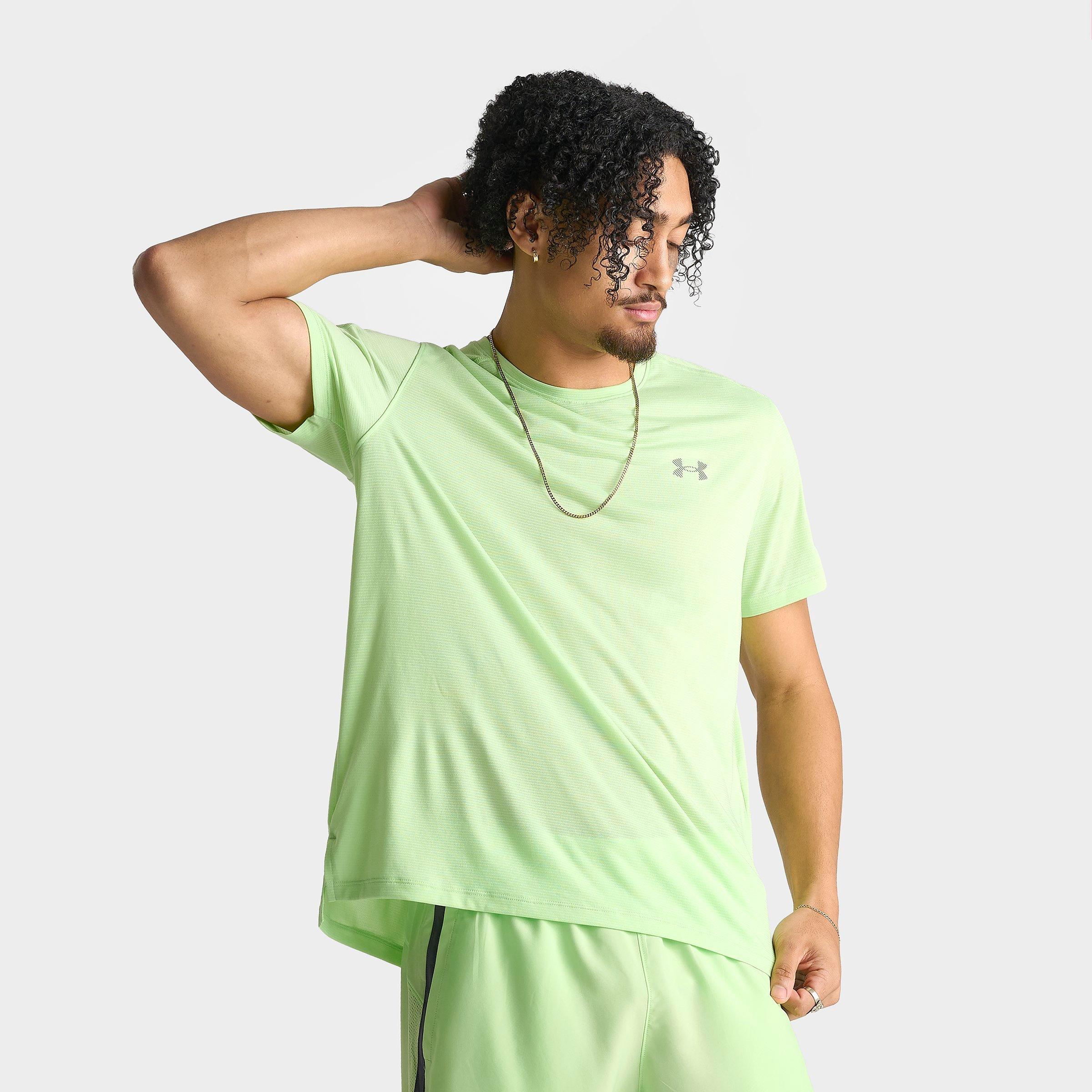 Under Armour Men's Velociti Reflective T-Shirt in Lumos Lime/Reflective Size: Small