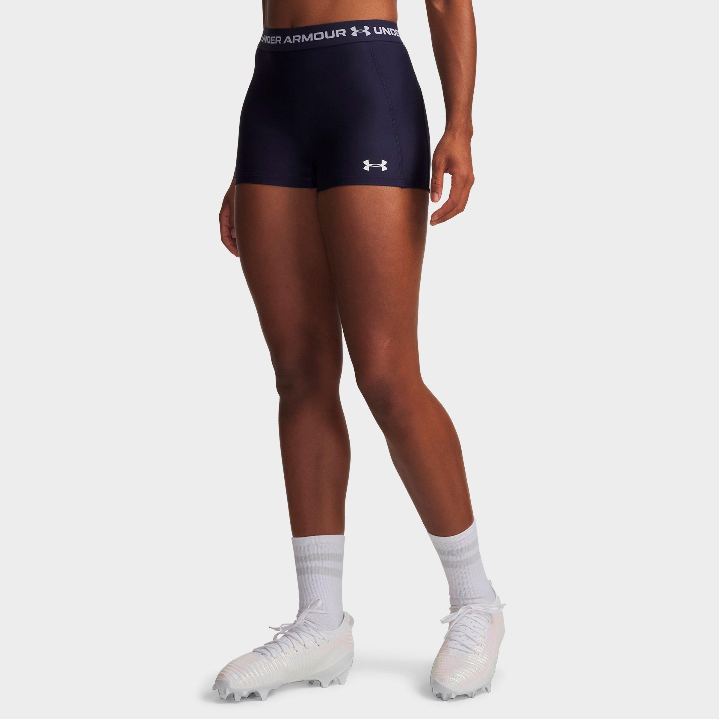 Under Armour Women's Heatgear Shorty 3-Inch Shorts in Midnight Navy/White Size: XS