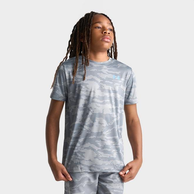 Big Kids' Under Armour Grid Camo T-Shirt