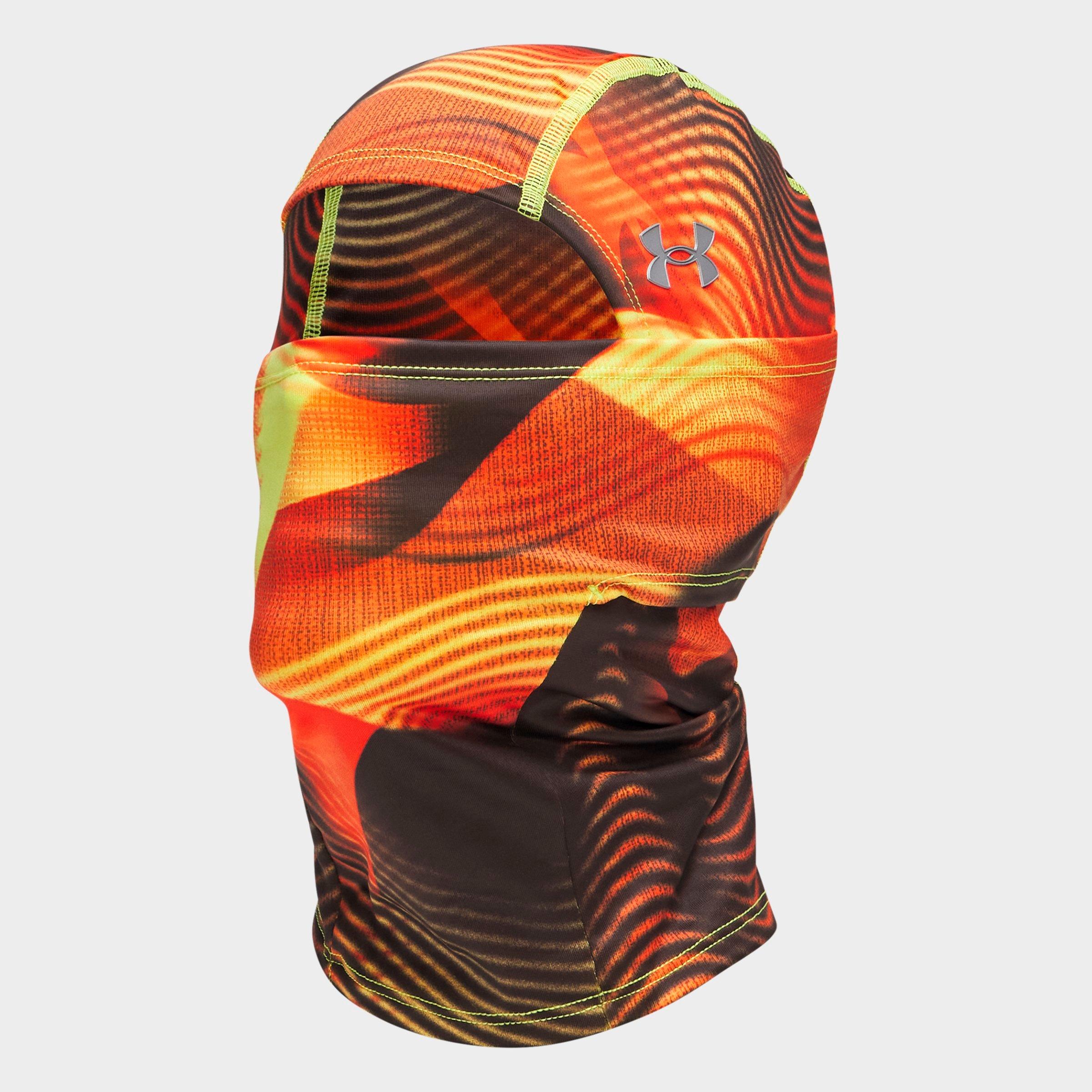 Under Armour ColdGear Storm Balaclava in Flash Light/Dark Orange/Silver Reflective