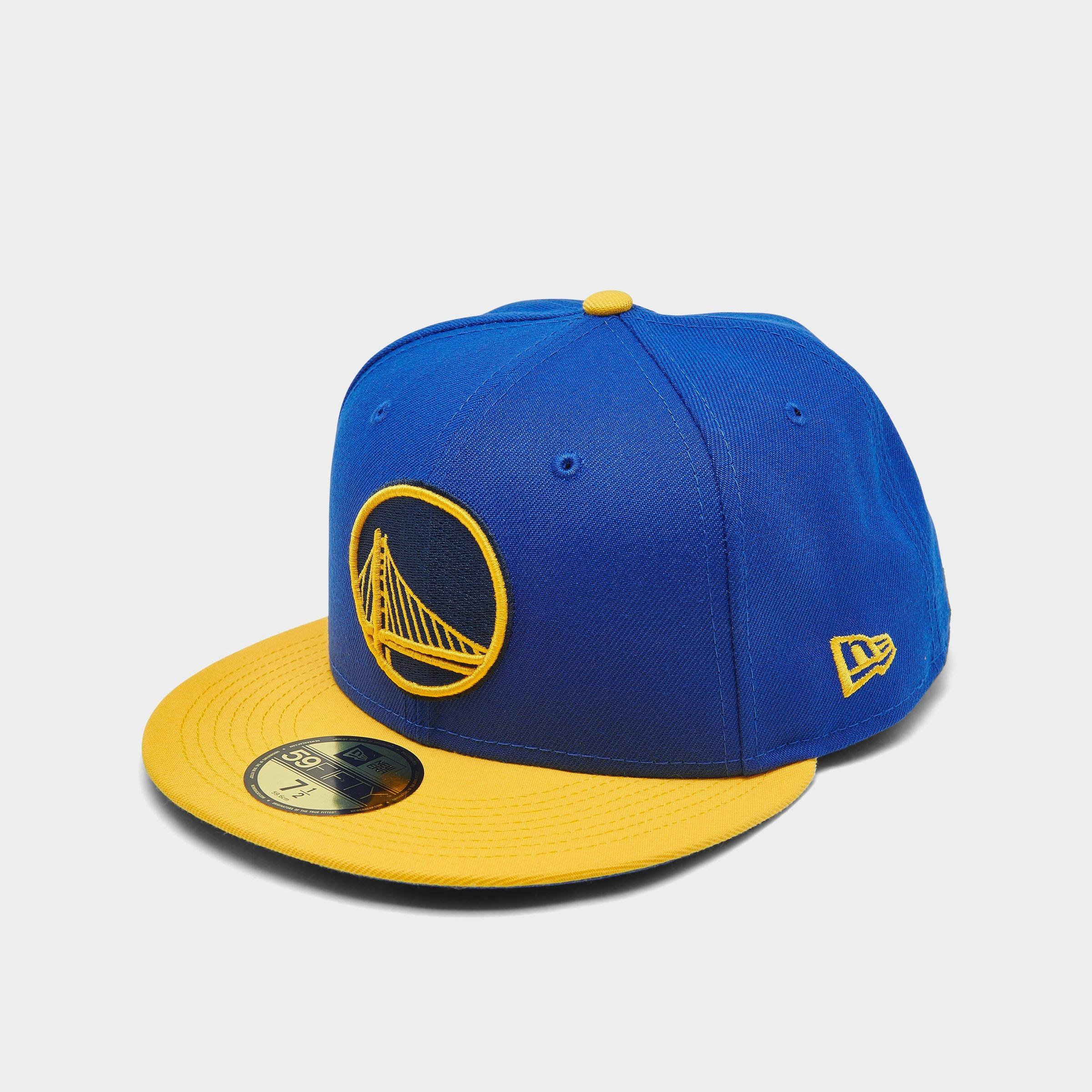 New Era Golden State Warriors Basic 2-tone 59fifty Cap In Blue/yellow