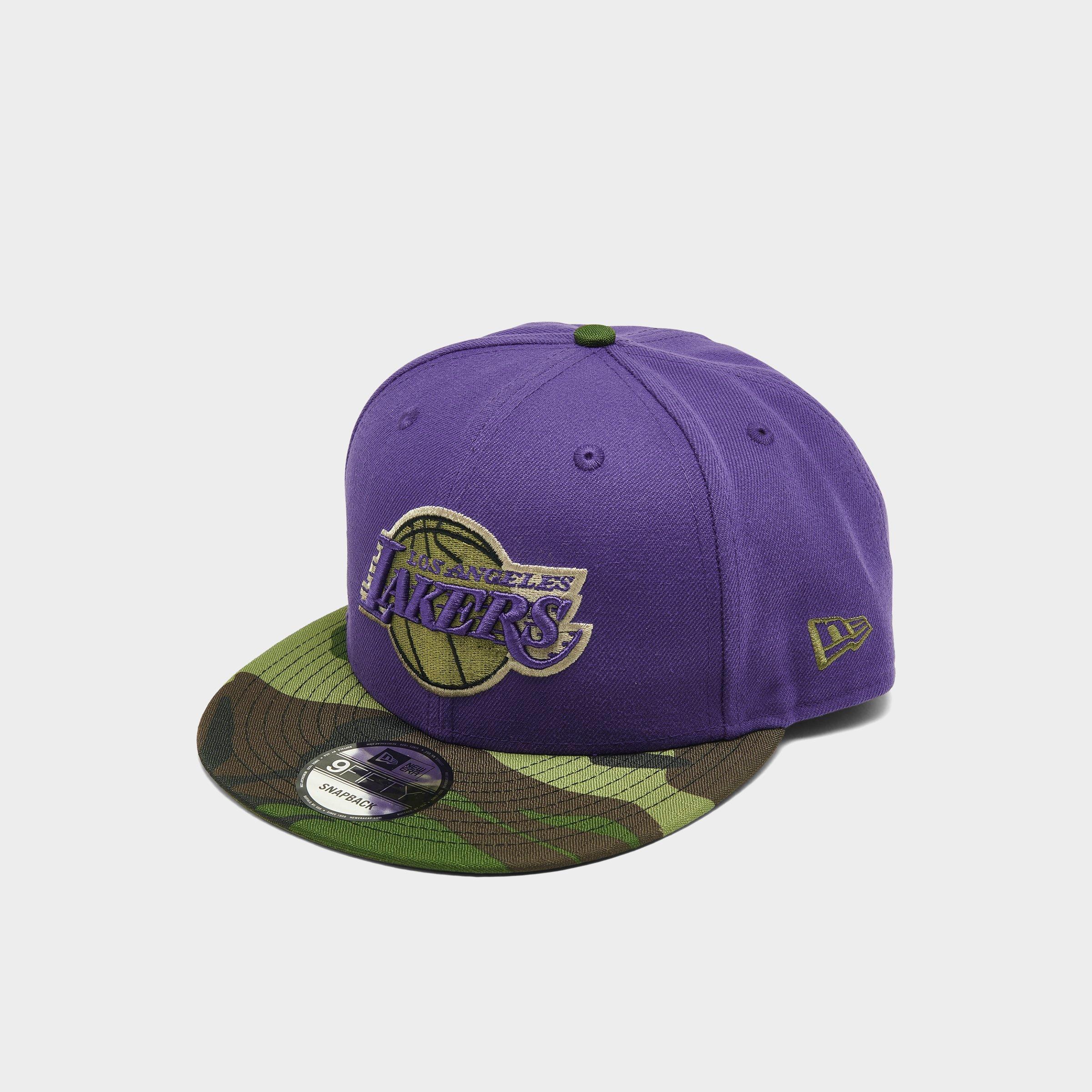 New Era Los Angeles Lakers Nba All Star Game Camo Edition 9fifty Snapback Hat In Purple/camo