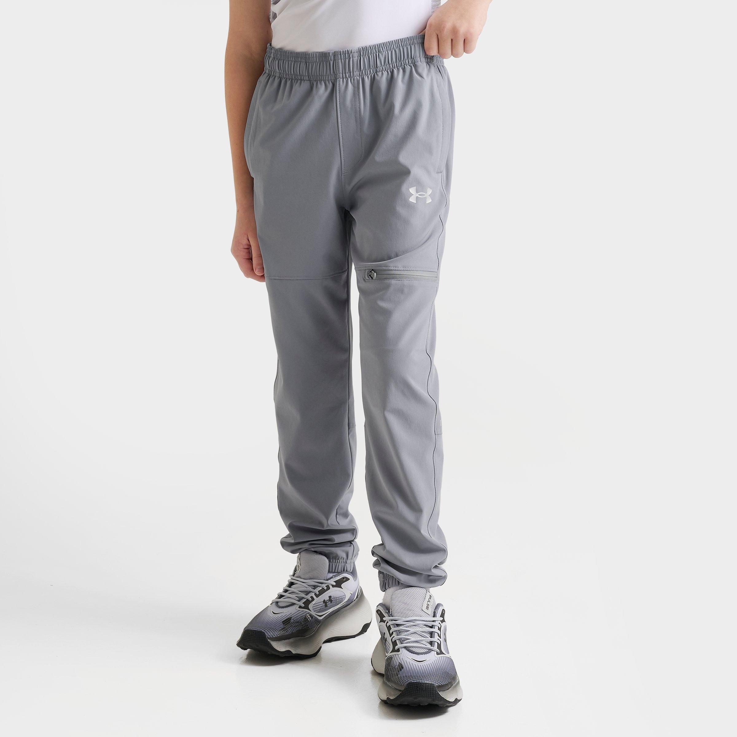 Under Armour Big Kids Tech Utility Track Pants in Steel/Castlerock Size: Large