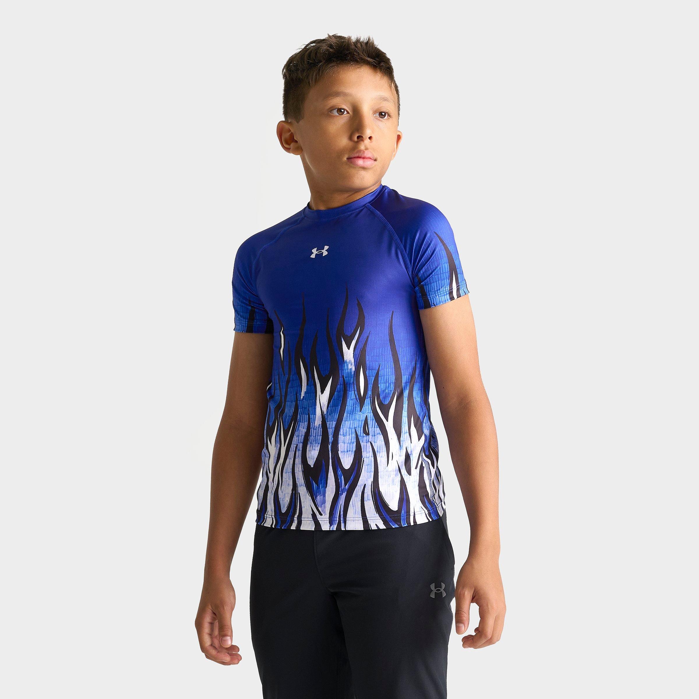 Under Armour Big Kids x Sharpie Flame Print HeatGear Training Top