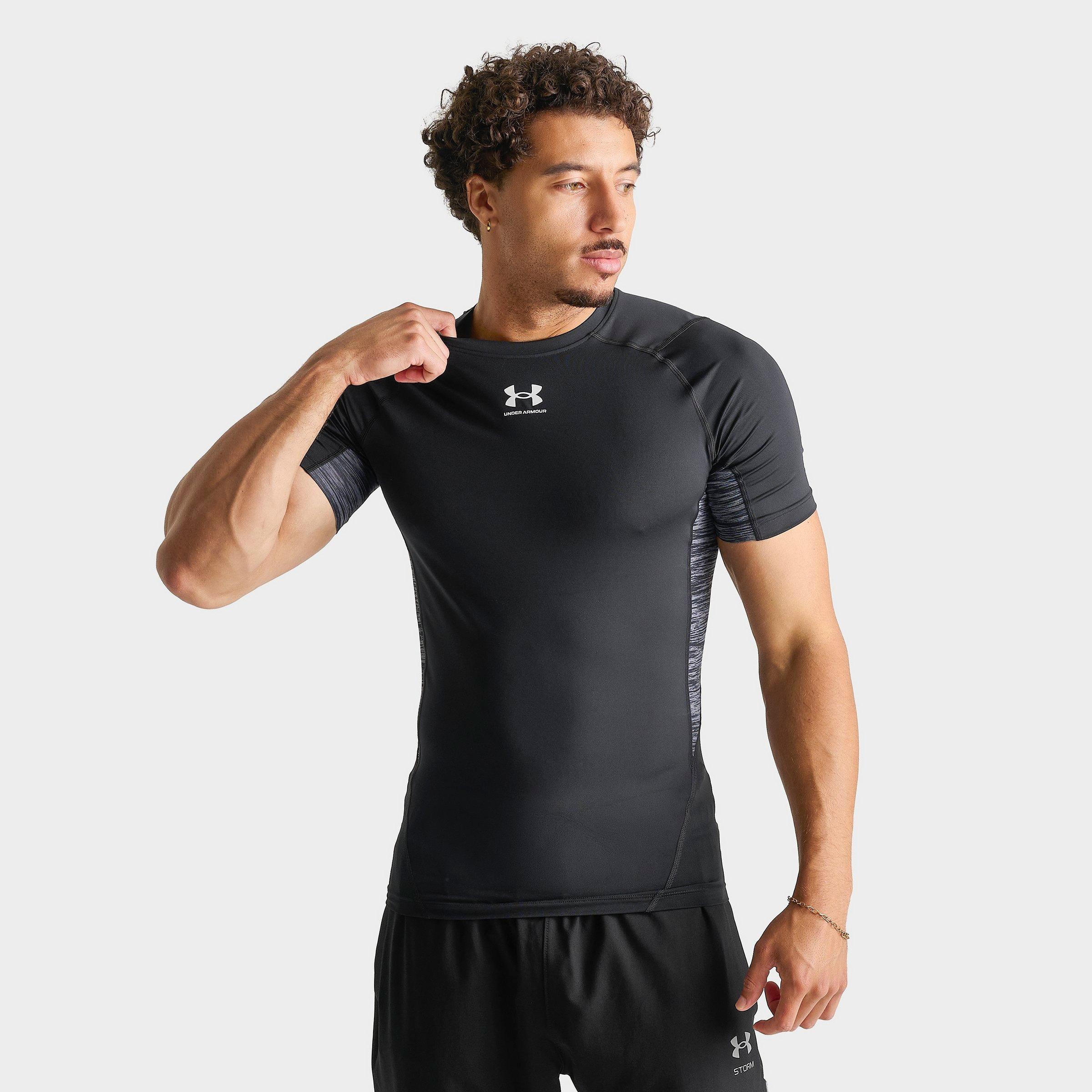 Under Armour Men's HeatGear Twist T-Shirt in Black/White Size: Small