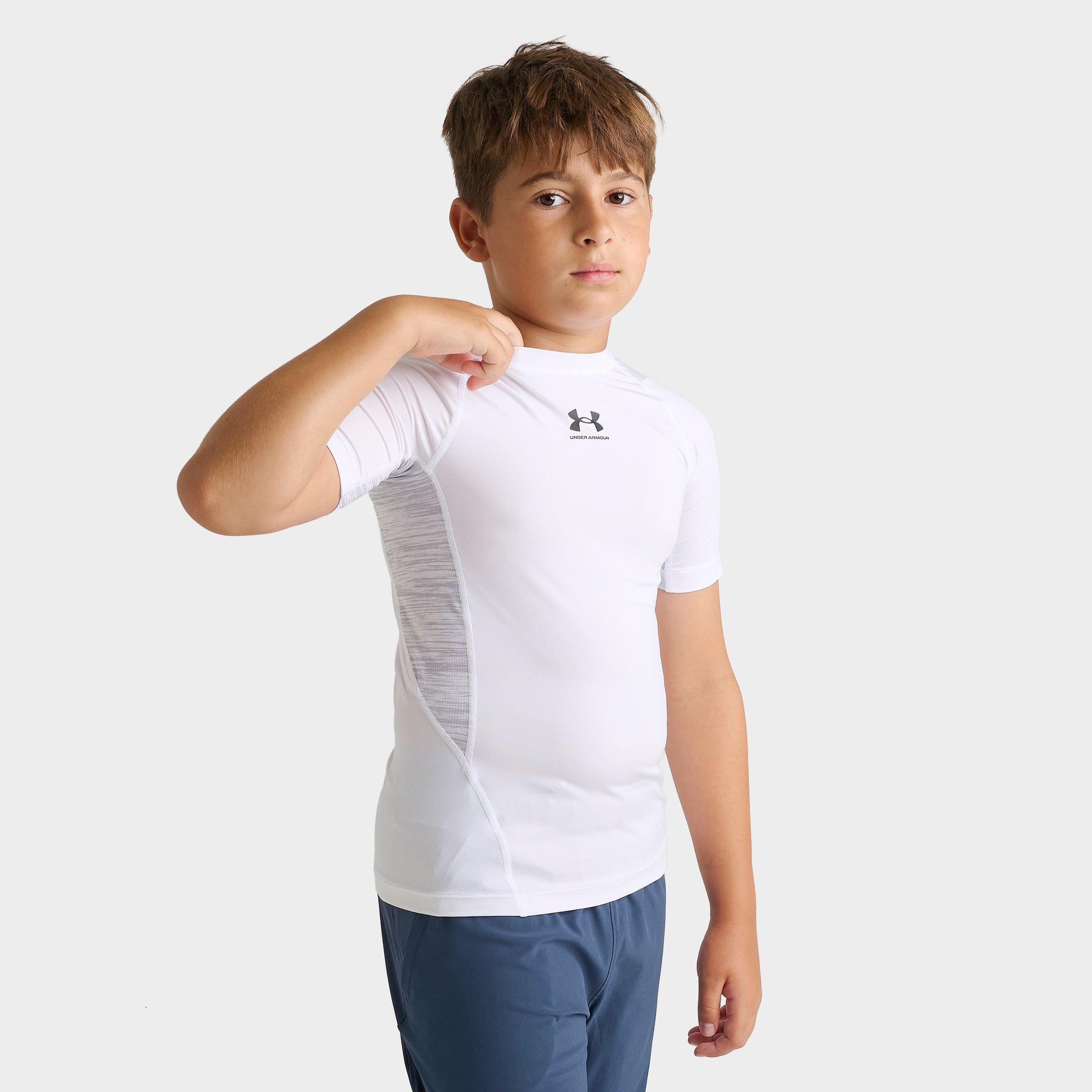 Under Armour Big Kids HeatGear Training T-Shirt in White Size: XL