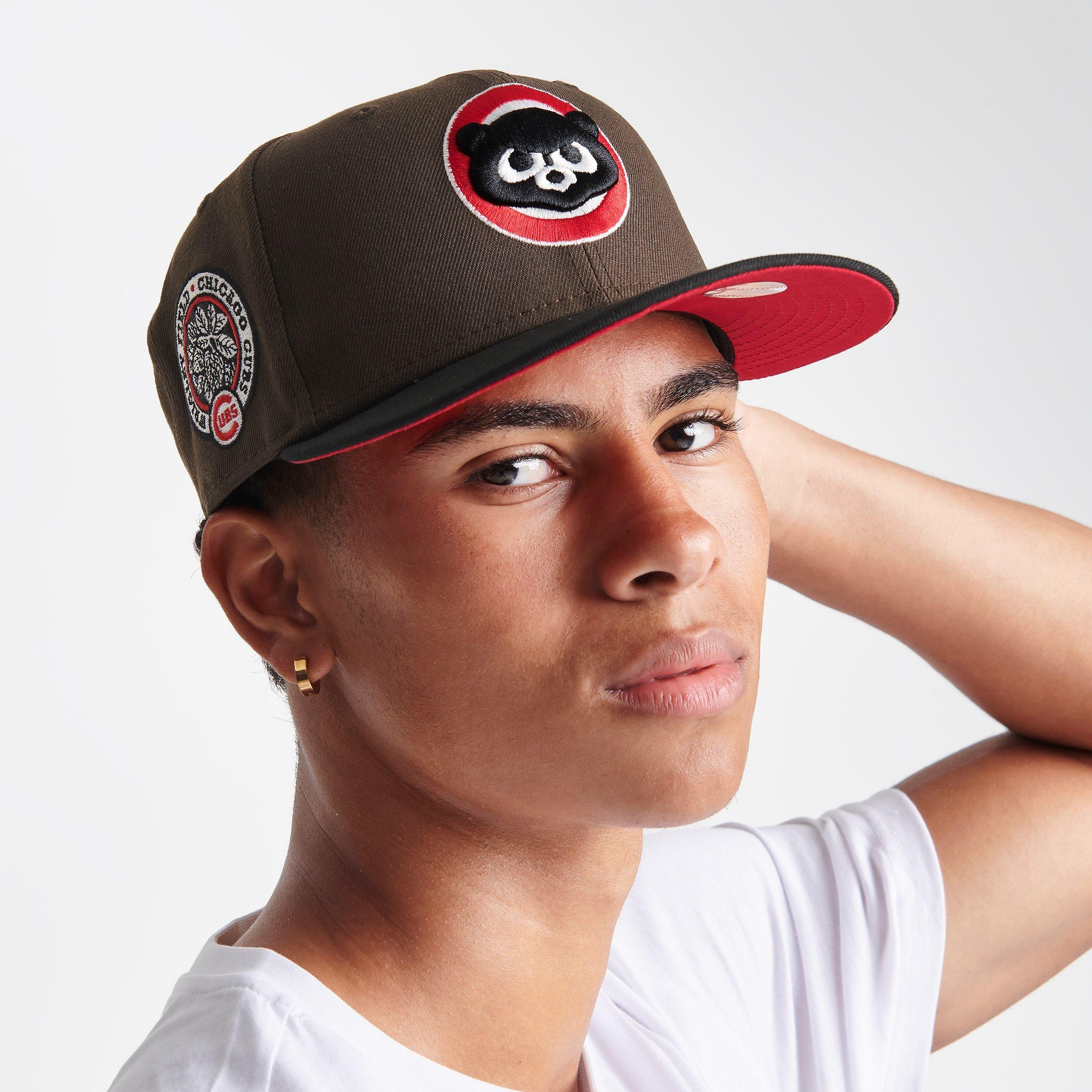 New Era Chicago Cubs MLB 9FIFTY Snapback Hat in Red/Brown/Black
