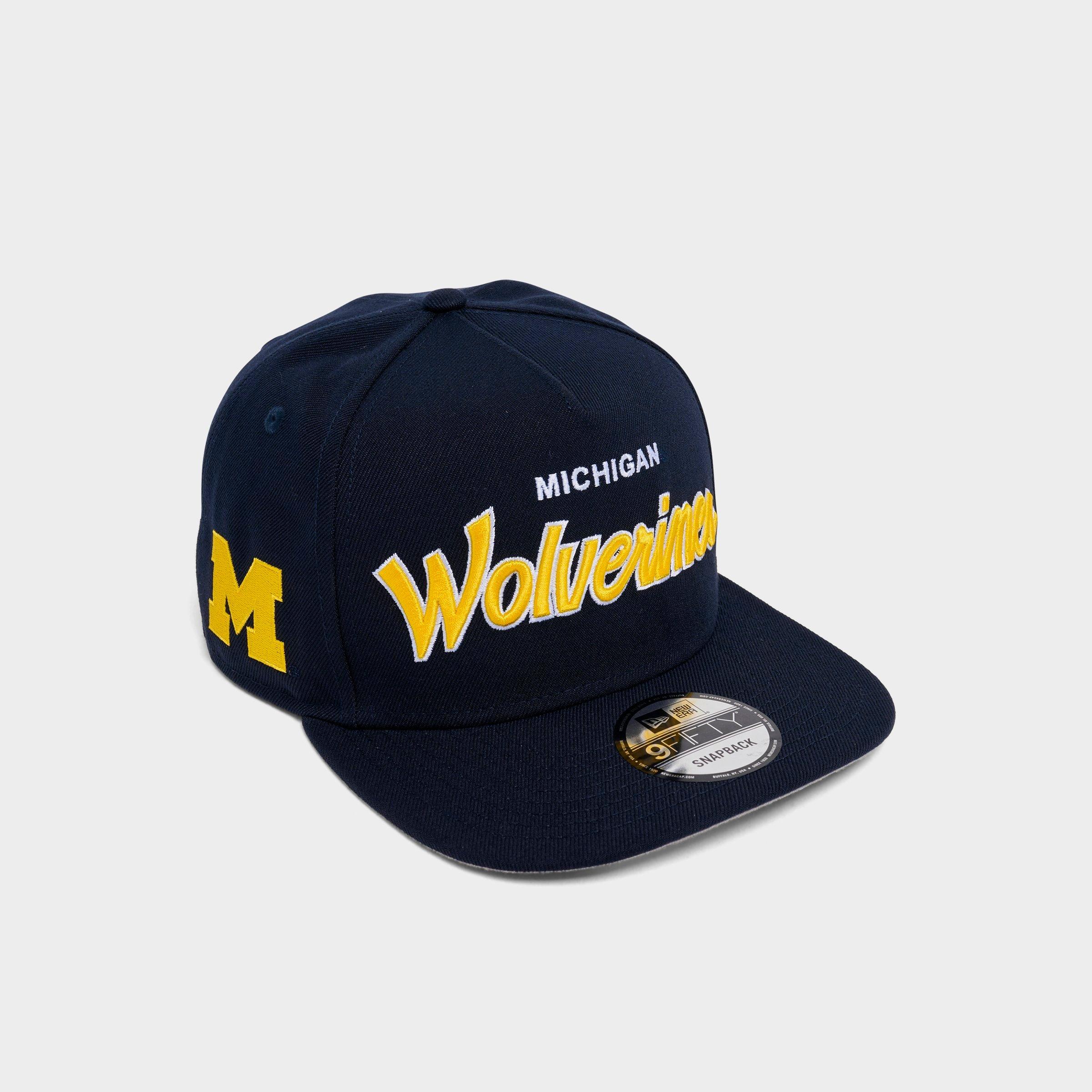 New Era Michigan Wolverines 9FIFTY Snapback Hat in Navy
