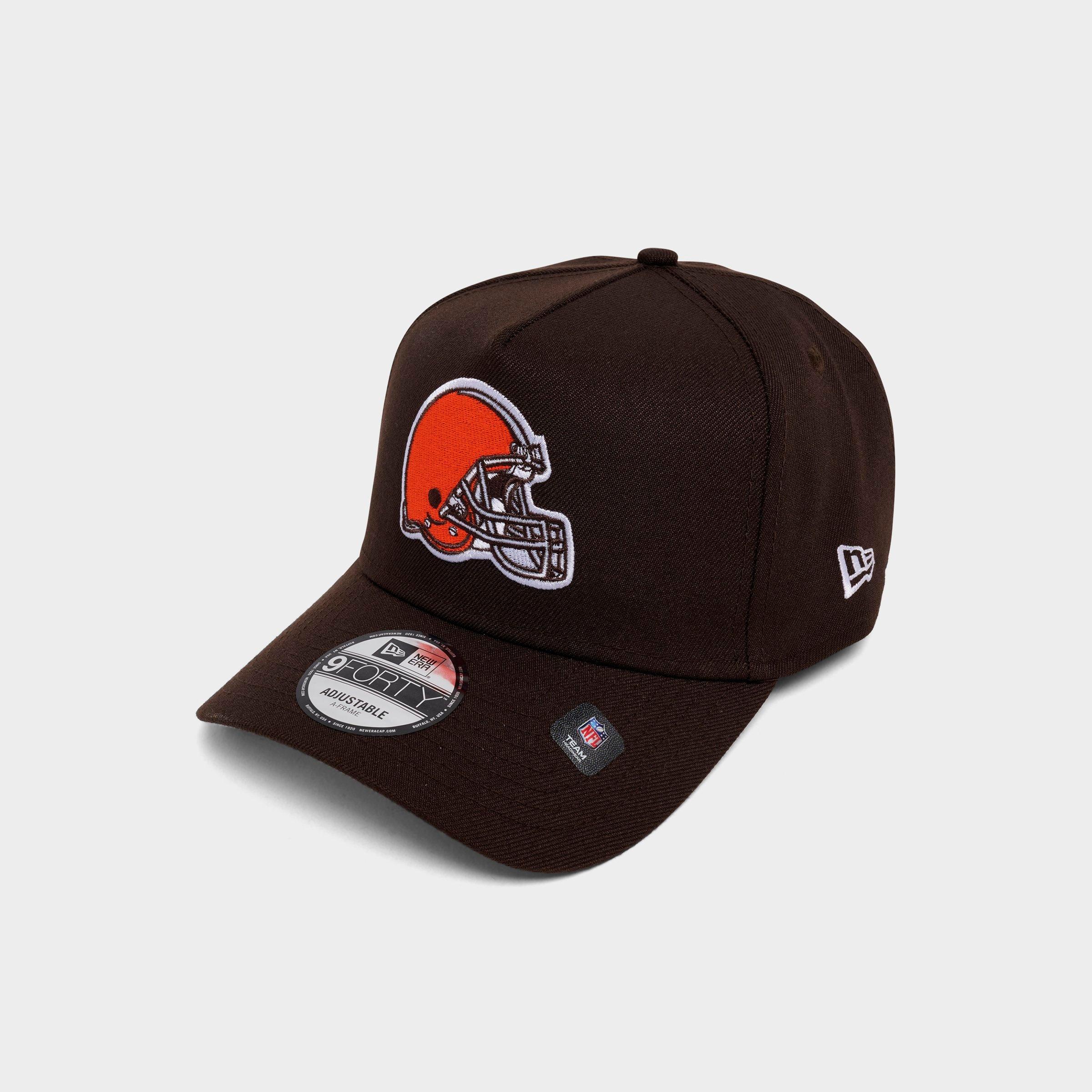 New Era Cleveland Browns NFL 9FORTY A-Frame Snapback Hat in Brown