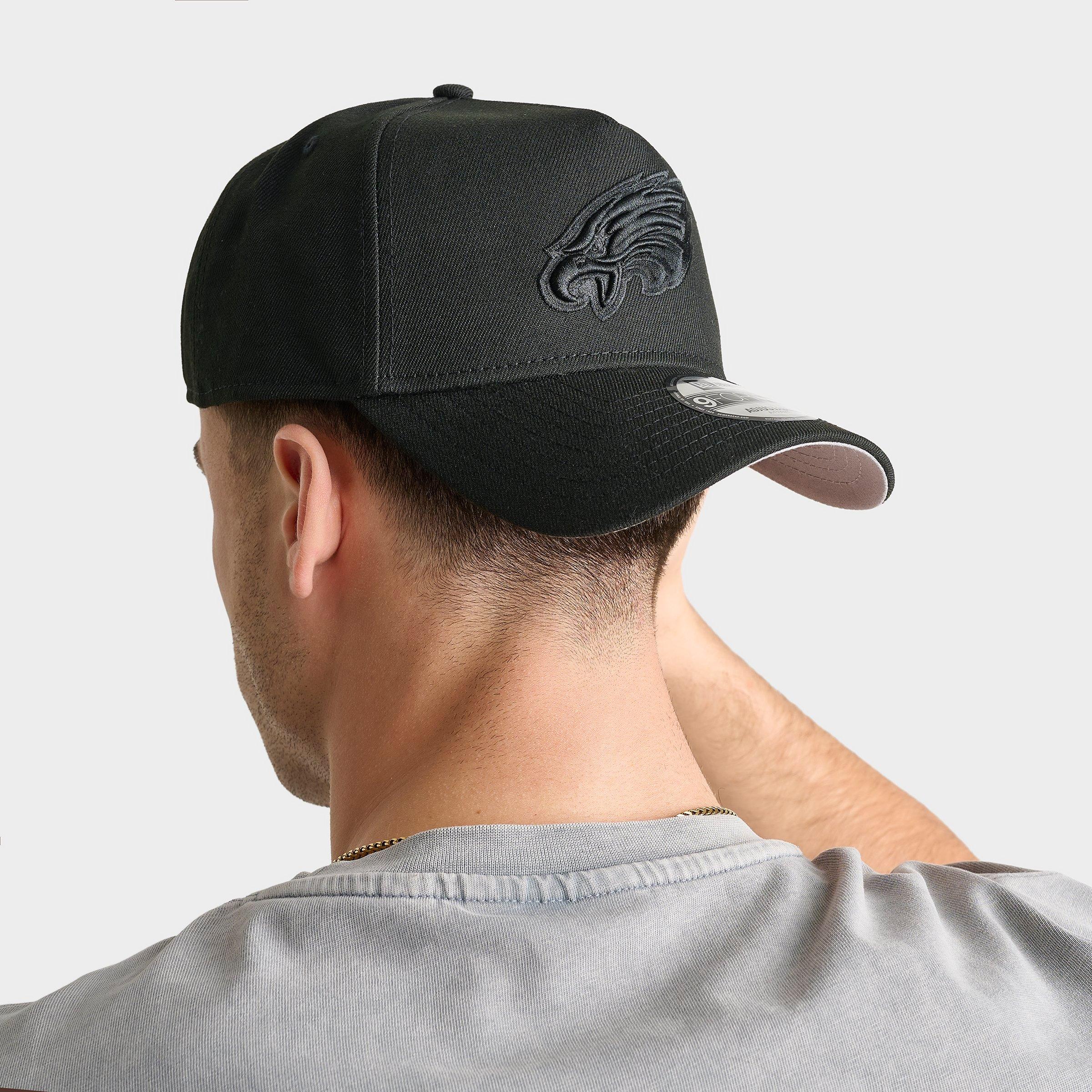 New Era Philadelphia Eagles NFL 9FORTY A-Frame Snapback Hat in Black