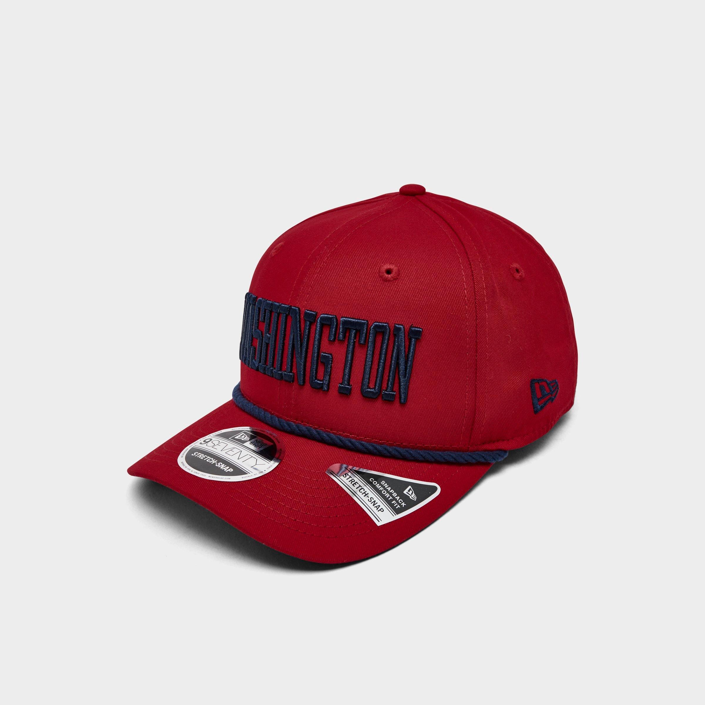 New Era Washington Nationals MLB 9SEVENTY Stretch-Snap Snapback Hat in Red/Dark Navy