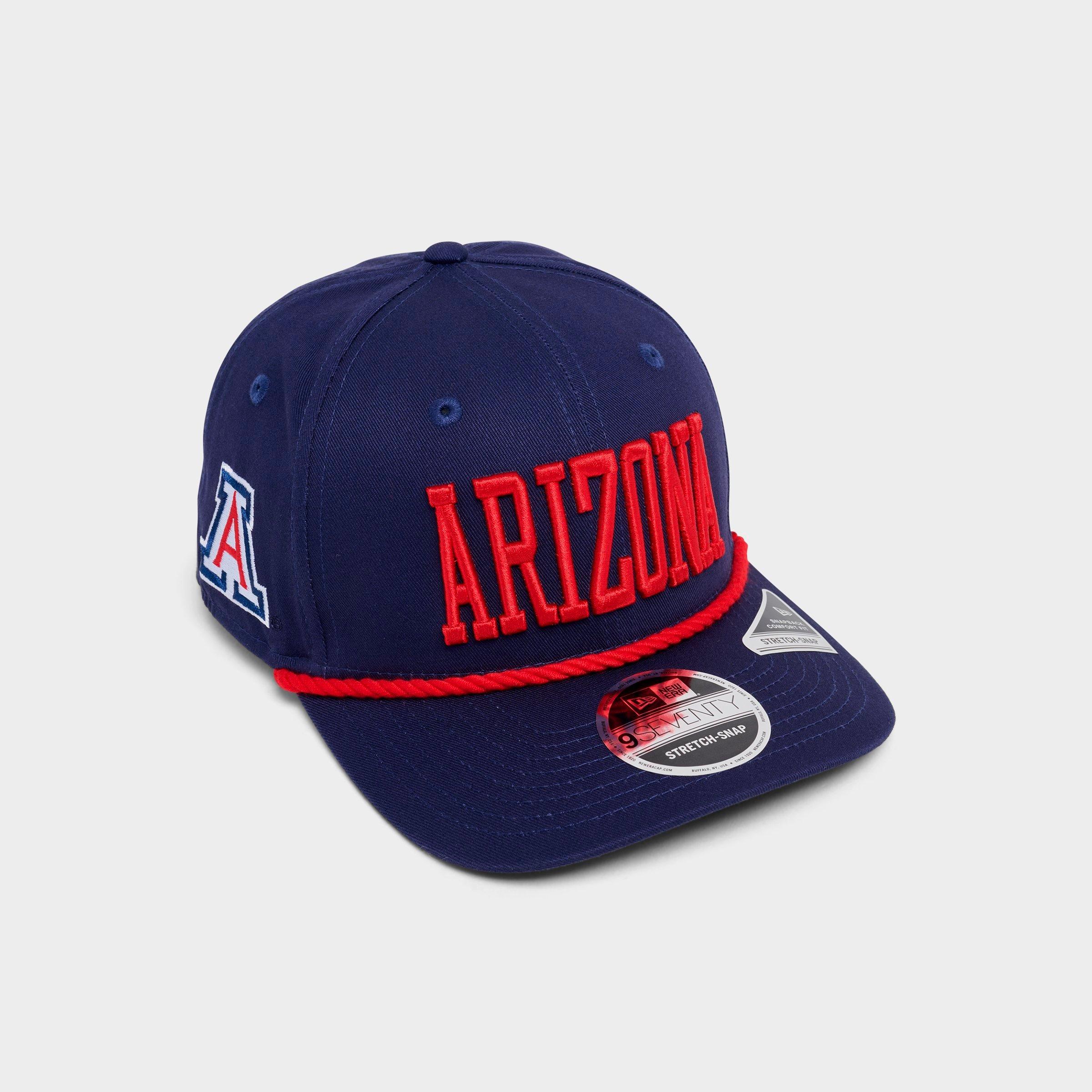 New Era Arizona Diamondbacks MLB Wordmark 9SEVENTY Stretch-Snap Snapback Hat in Navy/Red
