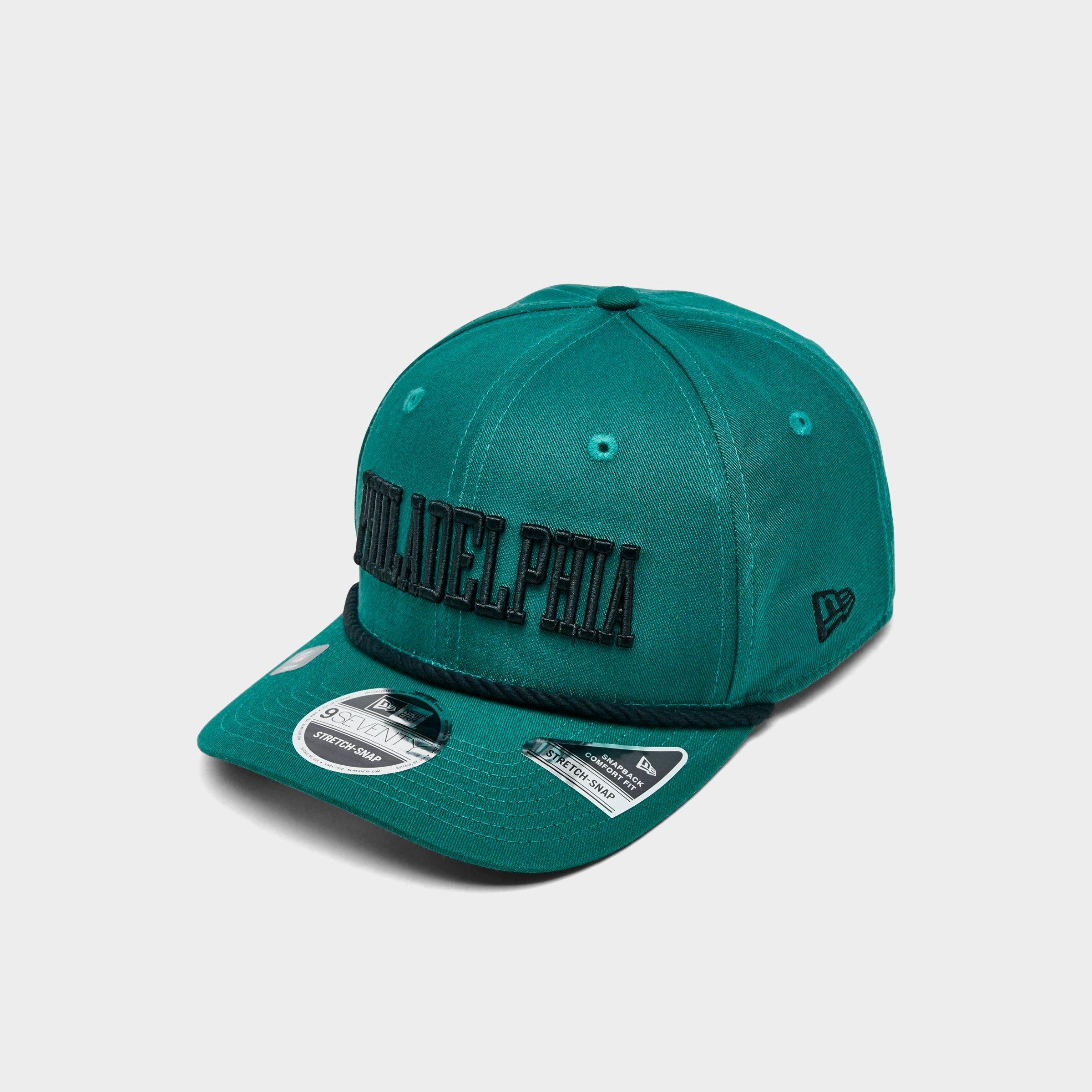 New Era Philadelphia Eagles NFL 9SEVENTY Stretch-Snap Snapback Hat in Green/Green