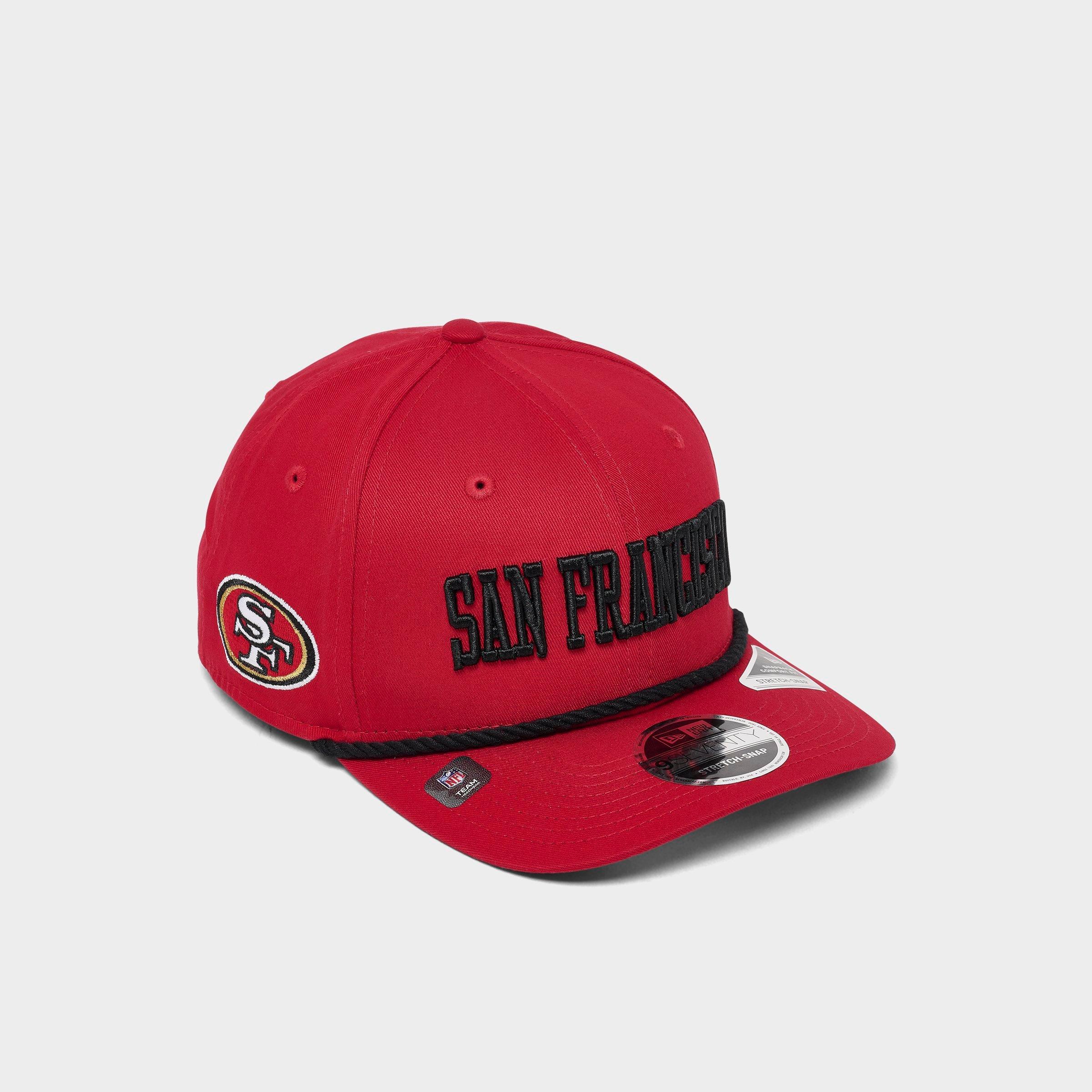New Era San Francisco 49ers NFL 9SEVENTY Stretch-Snap Snapback Hat in Red/Black