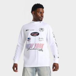 [New Era]★24FW★韓国人気★MLB COLOR BLOCK LONG SLEEVE New York Yankees Color Block Dress Blues Long Sleeve T-Shirt
