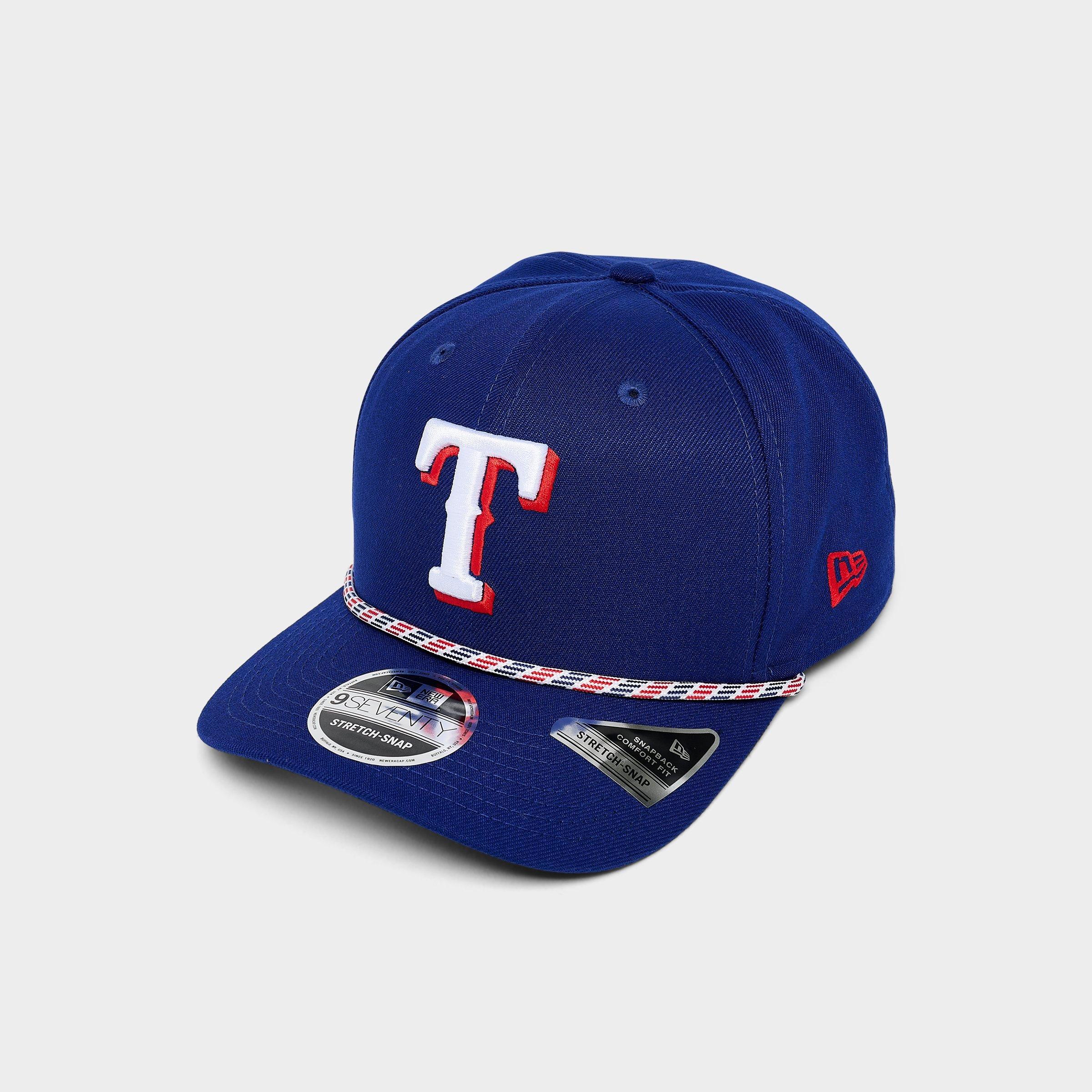 New Era Texas Rangers MLB 9SEVENTY Stretch-Snap Snapback Hat in Blue