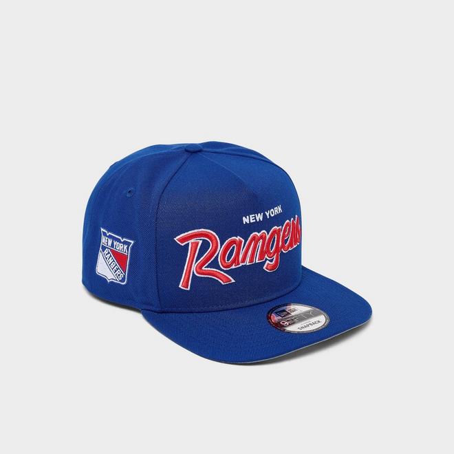 New Era New York Rangers NHL Script 9FIFTY A-Frame Snapback Hat