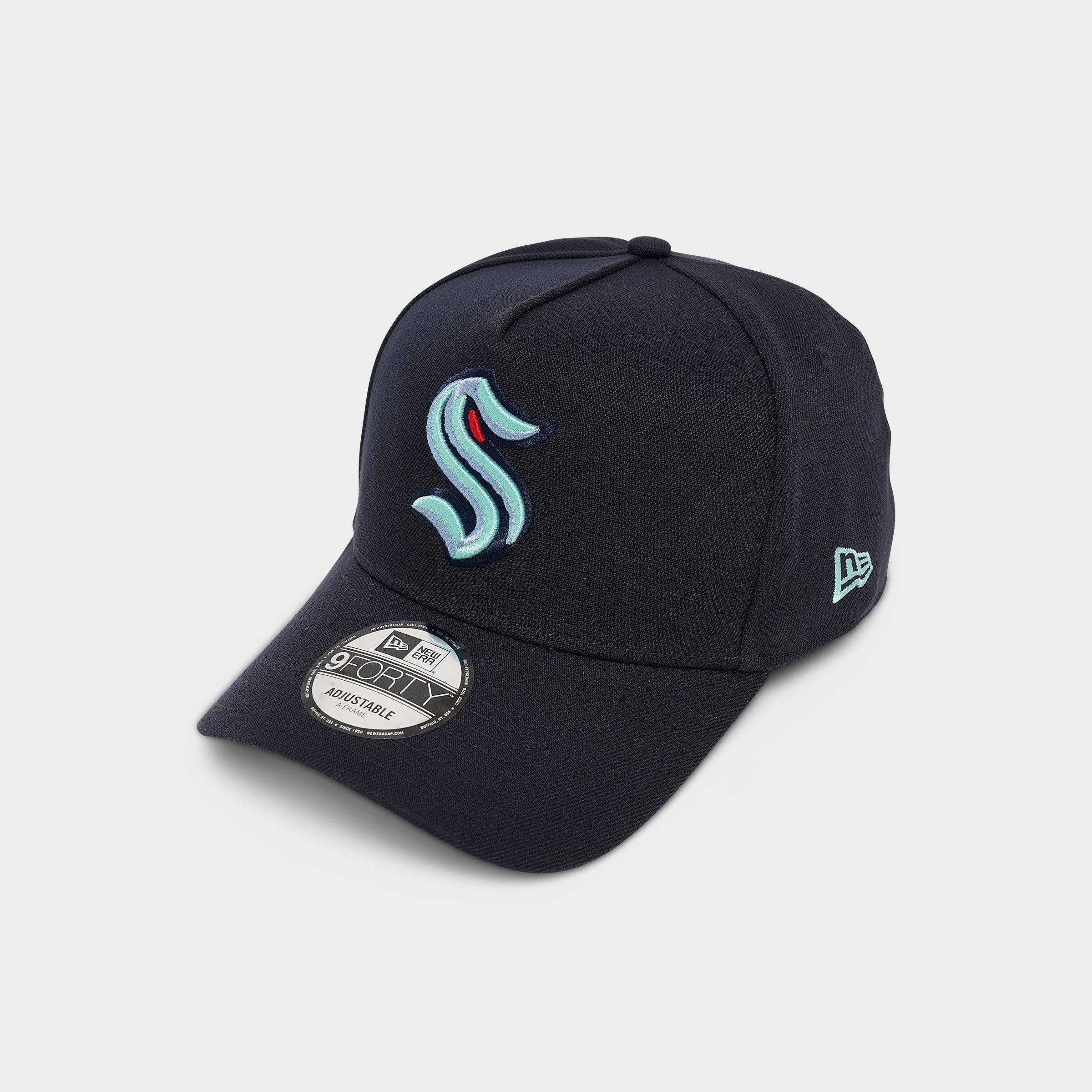 New Era Seattle Kraken NHL 9FORTY A-Frame Snapback Hat in Navy