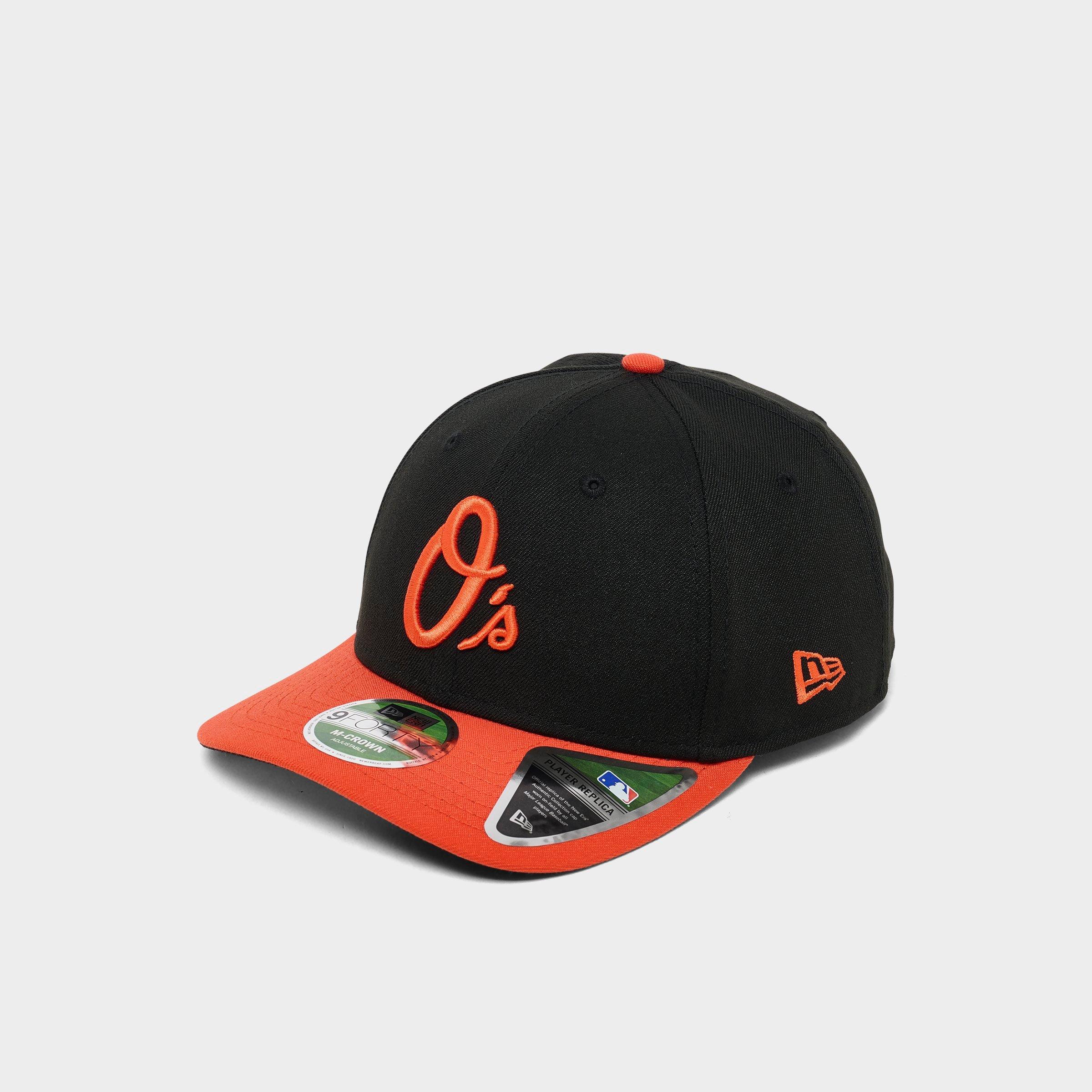 New Era Baltimore Orioles MLB 9FORTY M-Crown Snapback Hat in Black/Orange