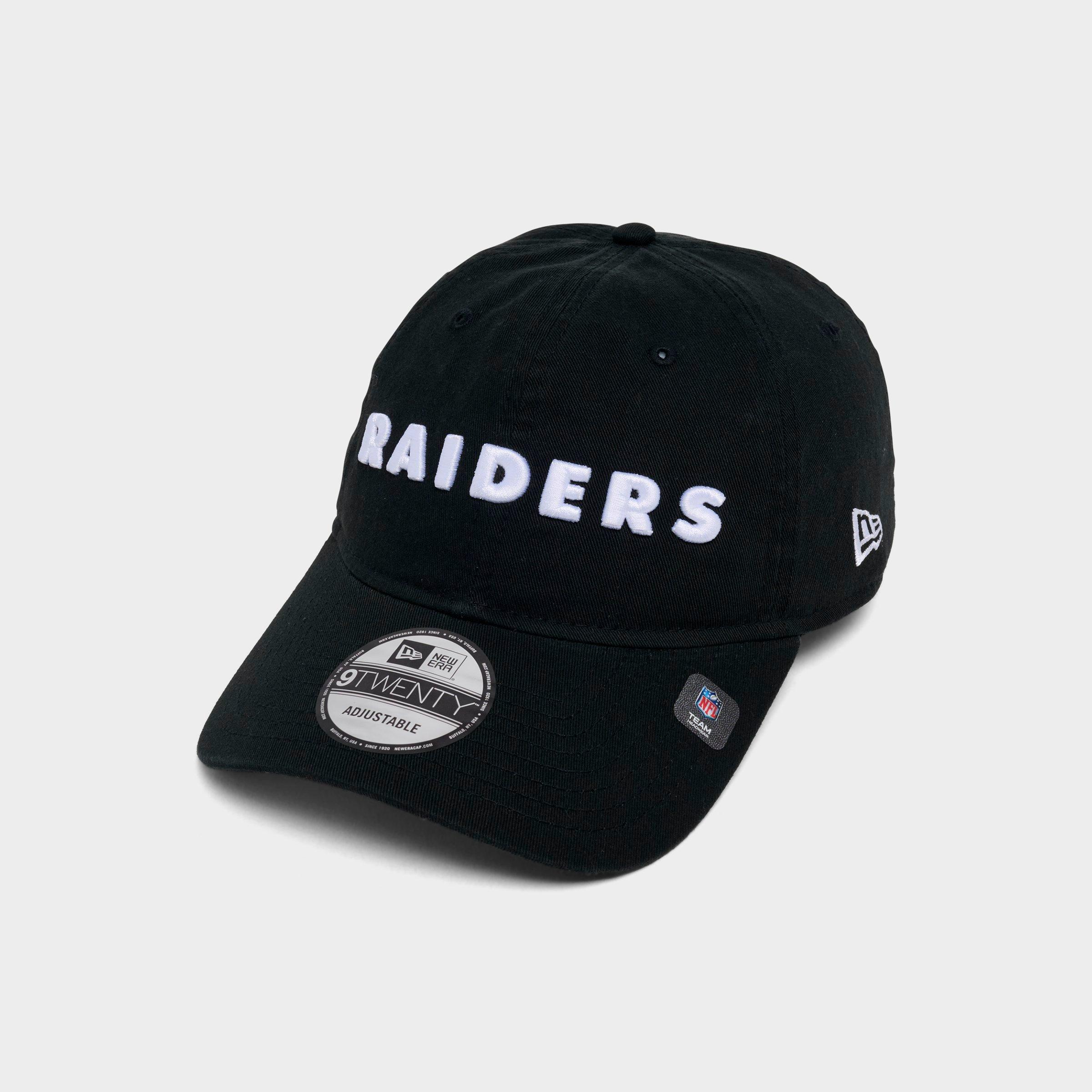 New Era Las Vegas Raiders NFL 9TWENTY Strapback Hat in Black/White