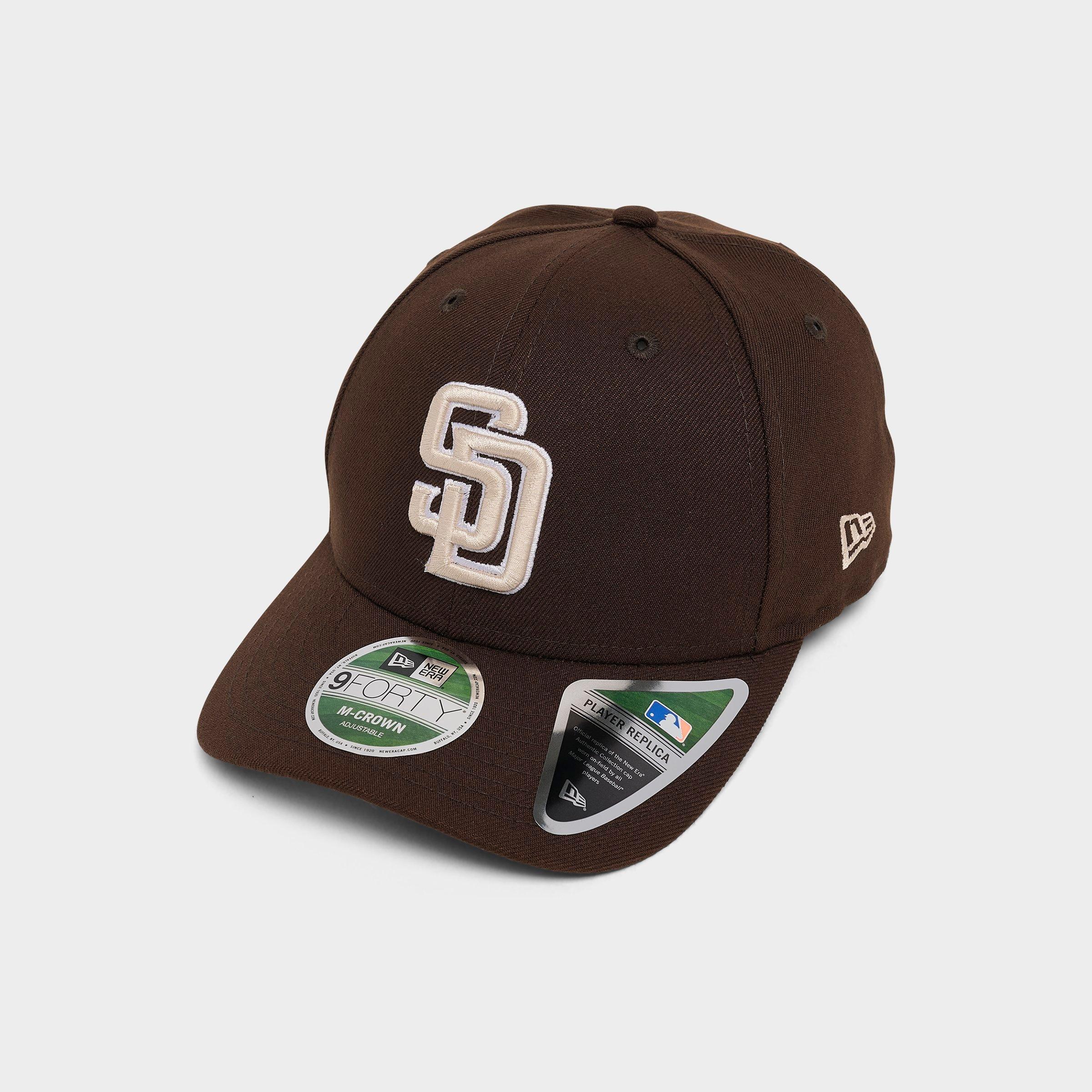 New Era San Diego Padres MLB 9FORTY Snapback Hat in Brown