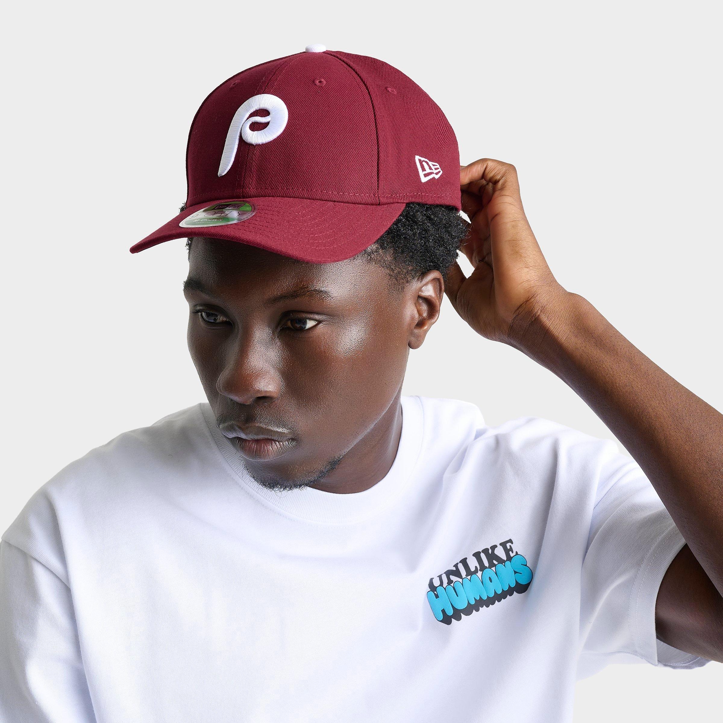 New Era Philadelphia Phillies MLB 9FORTY M-Crown Snapback Hat in Burgundy