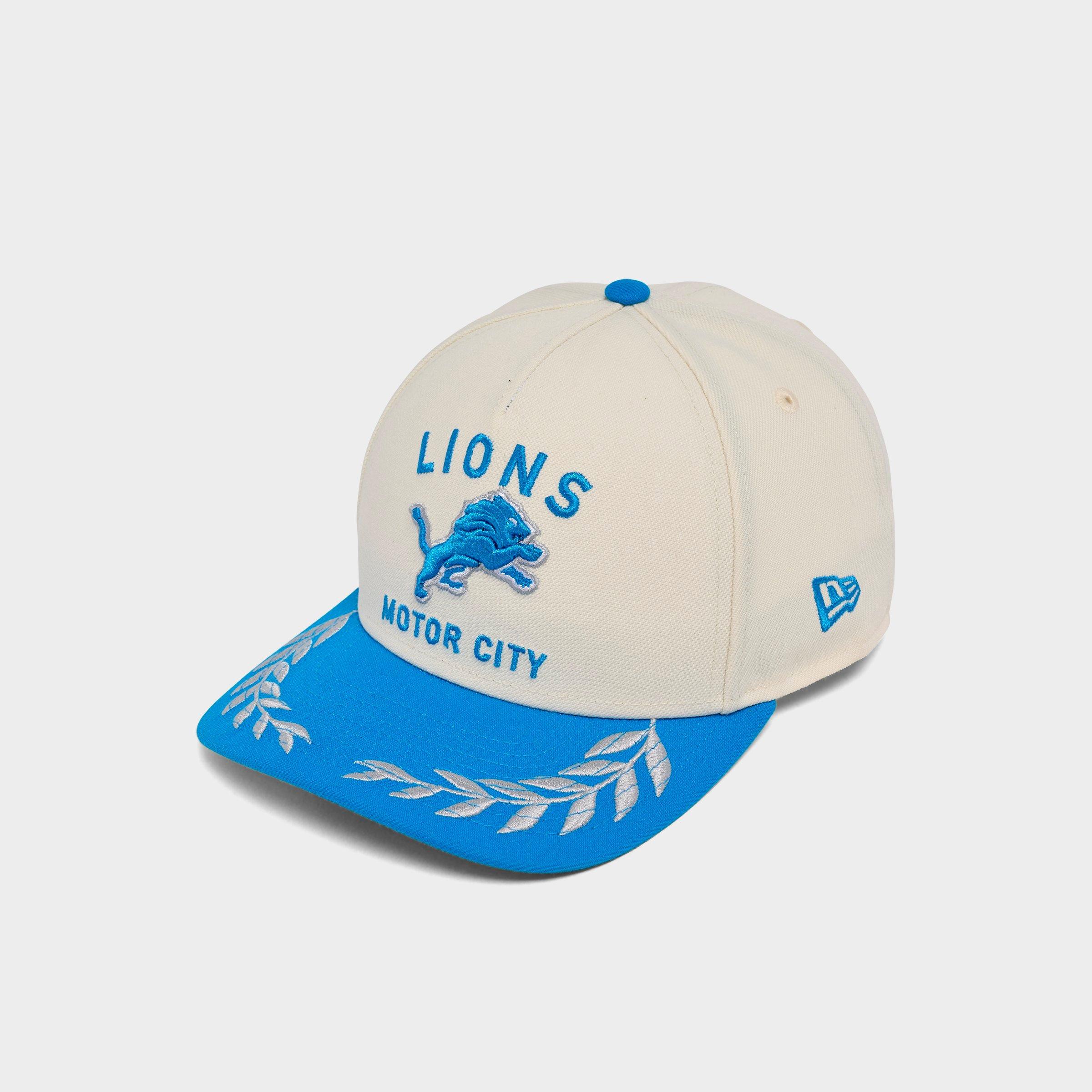 New Era Detroit Lions NFL Draft 9FORTY A-Frame Snapback Hat in Chrome/Team Colors