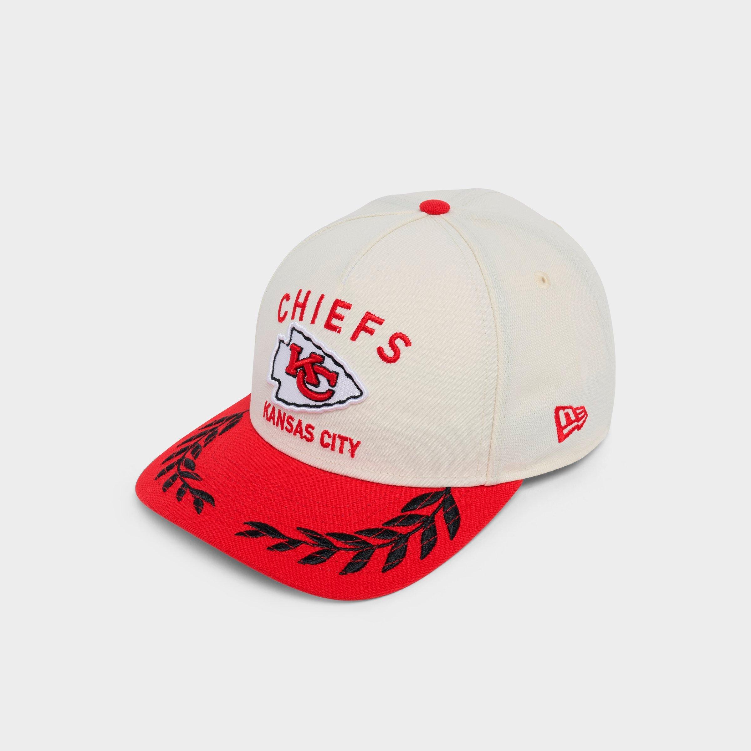New Era Kansas City Chiefs NFL 2025 Draft 9FORTY M-Crown A-Frame Snapback Hat in Chrome/Red