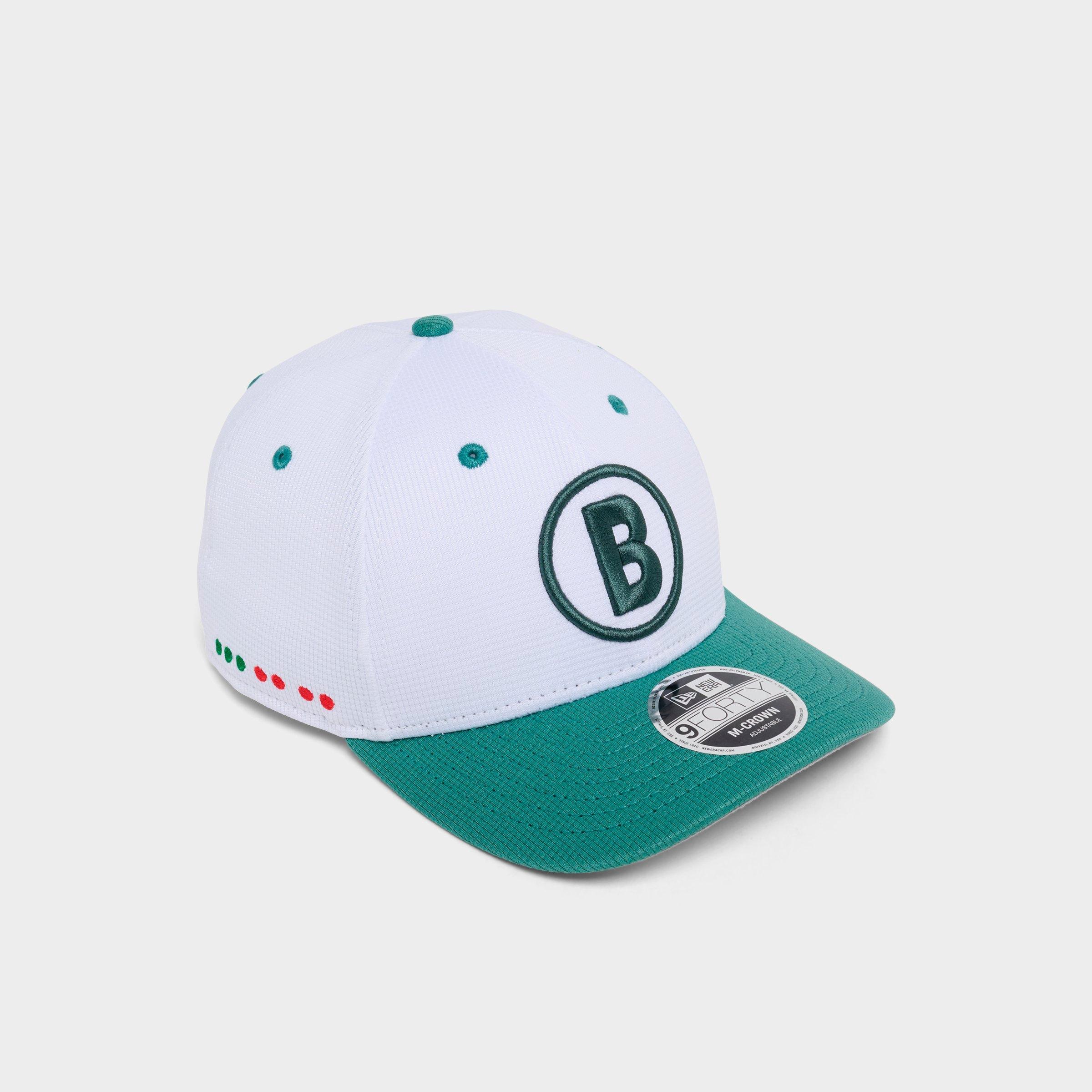 New Era Boston Red Sox MLB 9FORTY M-Crown Snapback Hat in White/Green