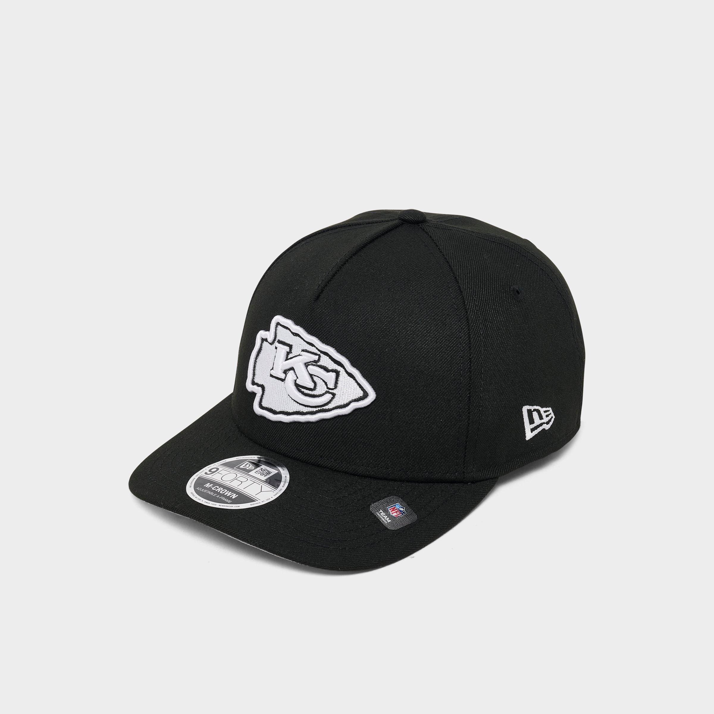 New Era Kansas City Chiefs 9FORTY M-Crown A-Frame Snapback Hat in Black/White